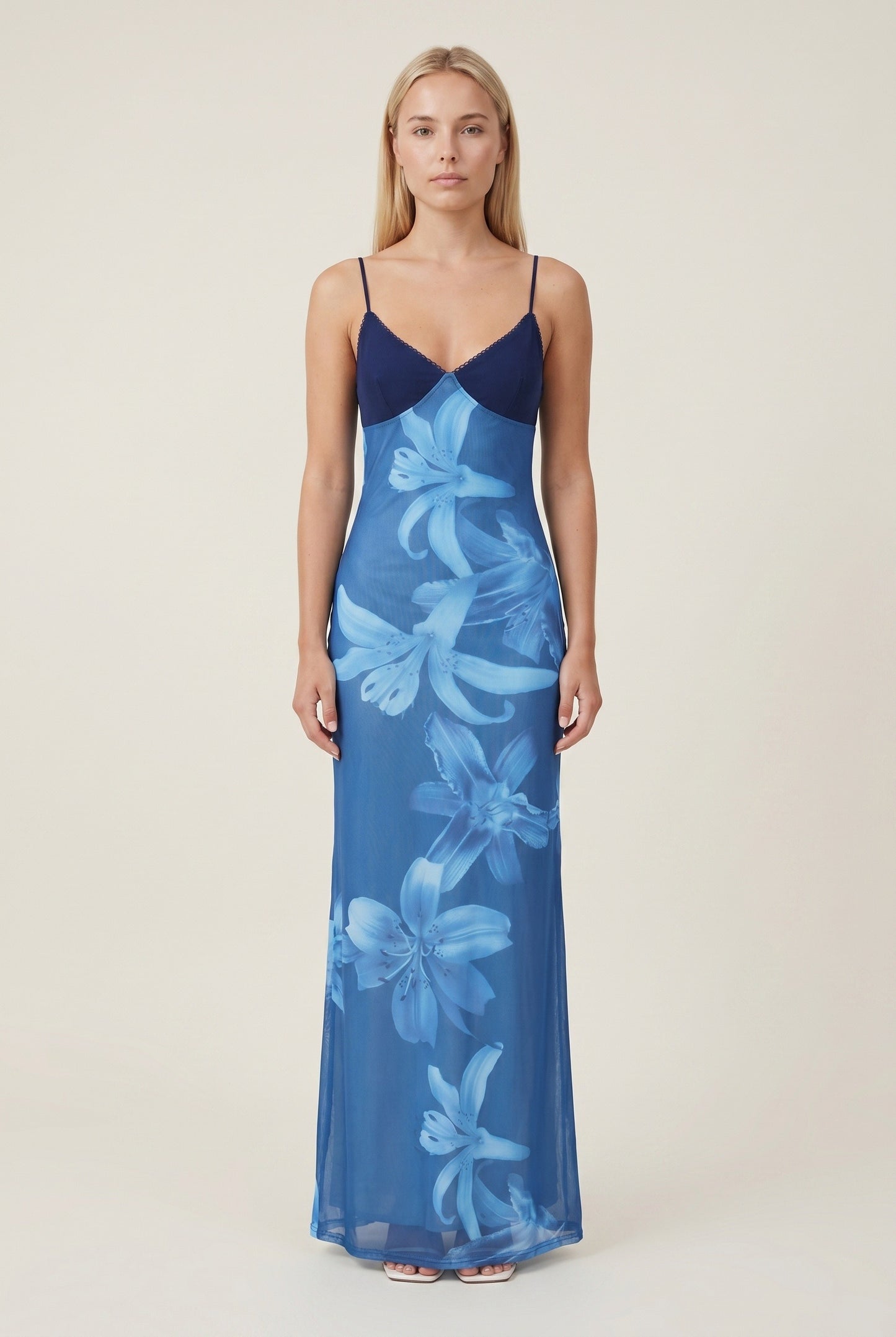 Women's Maxi Dress | Floral Print | Spaghetti Straps