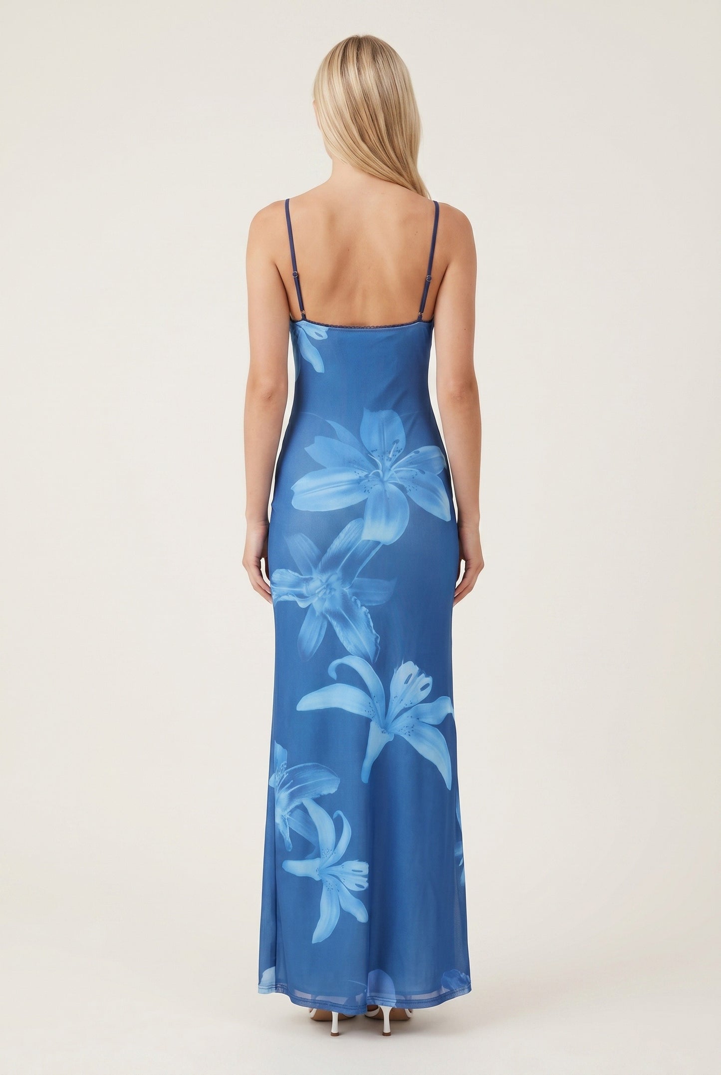Women's Maxi Dress | Floral Print | Spaghetti Straps