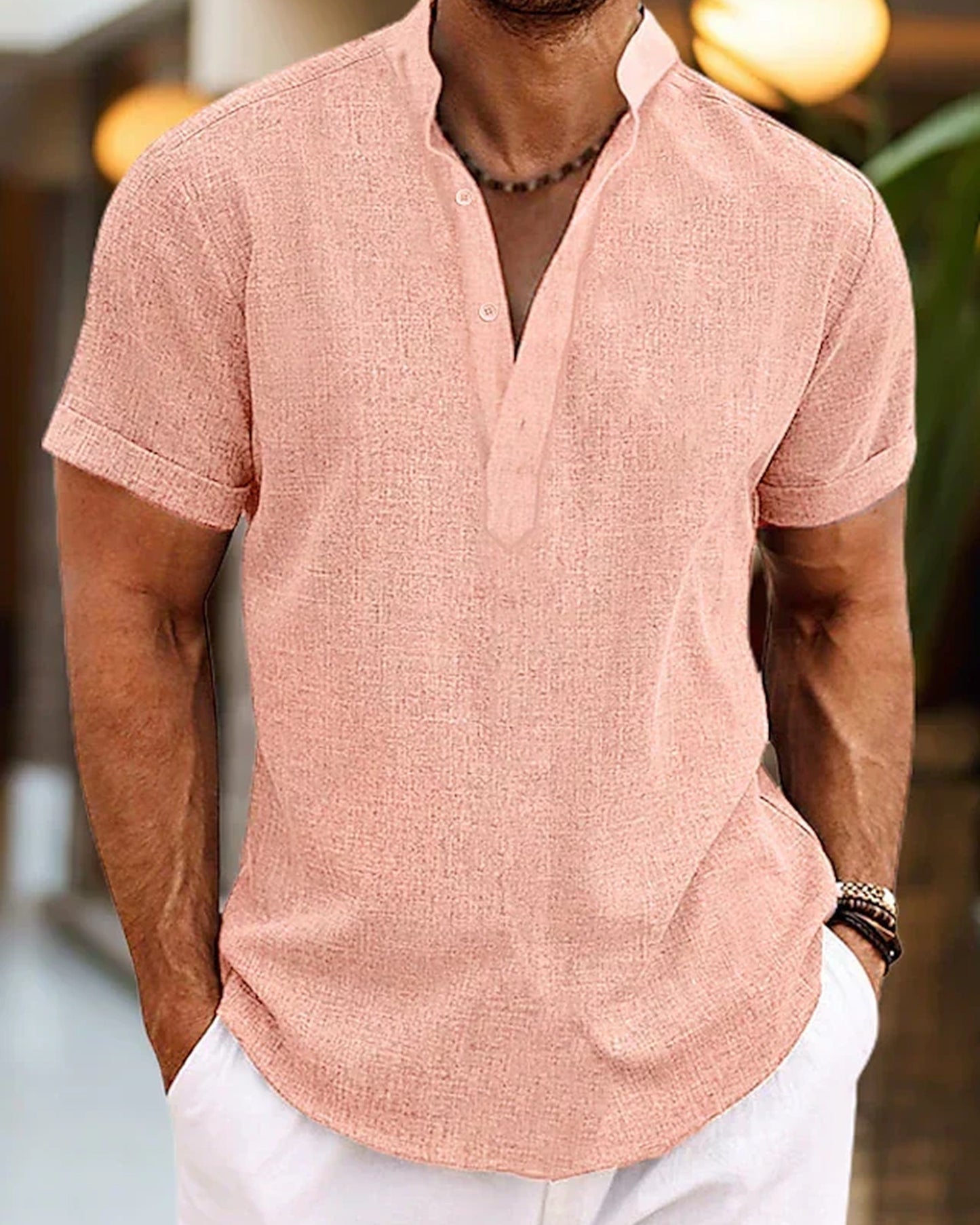 Rocco Heren Polo Shirt | Korte Mouwen | Textuurweving