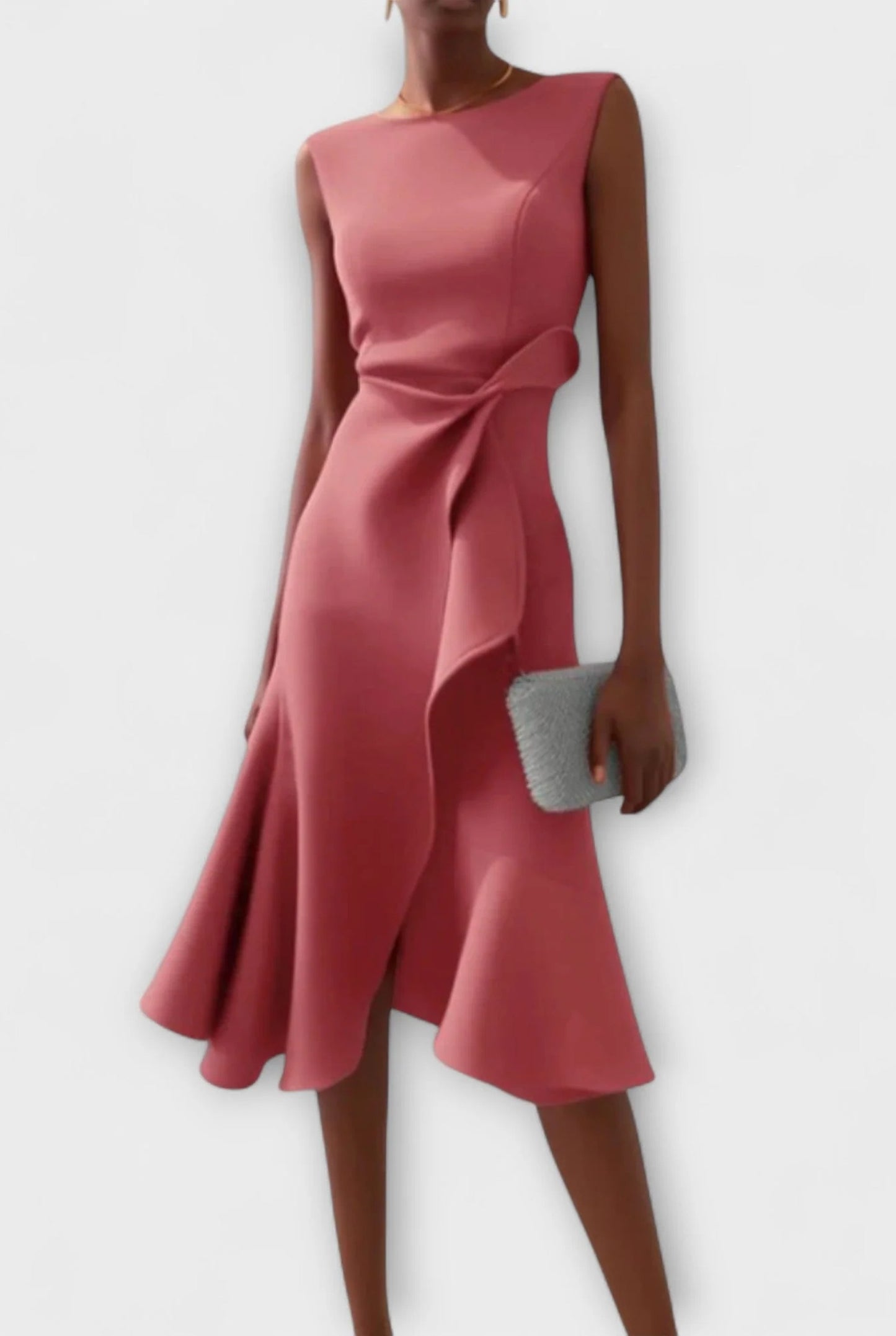 Bénilde Ladies Midi Dress | Sleeveless | Layered Fringe