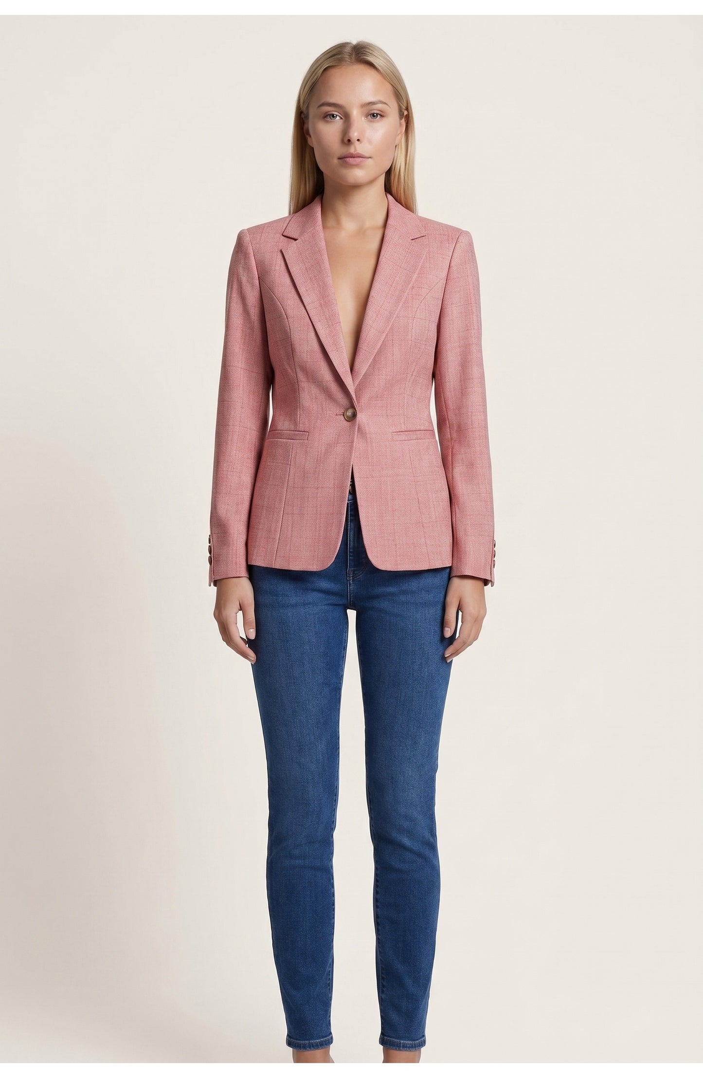 Babette Women's Blazer | Single-Button Closure | Fitted Fit