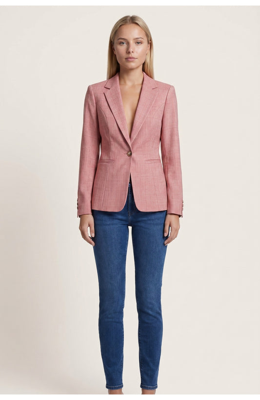 Babette Dames Blazer | Eén-Knops Sluiting | Getailleerde Pasvorm