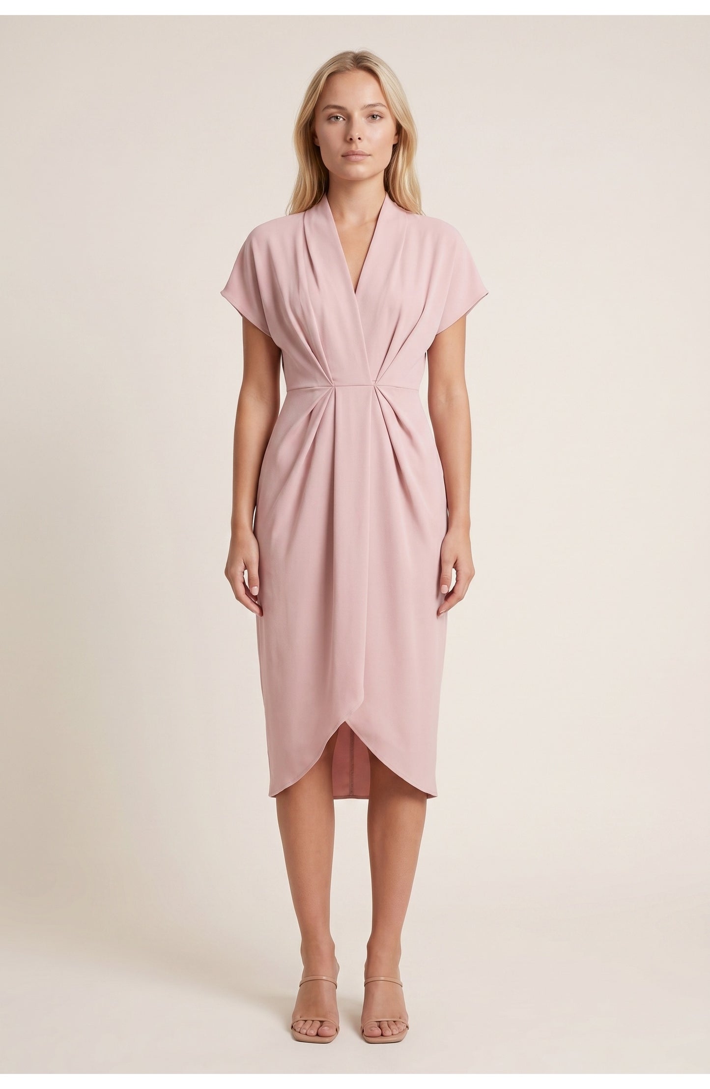 Léonore Women's Wrap Dress | V-Neck | Short Sleeves