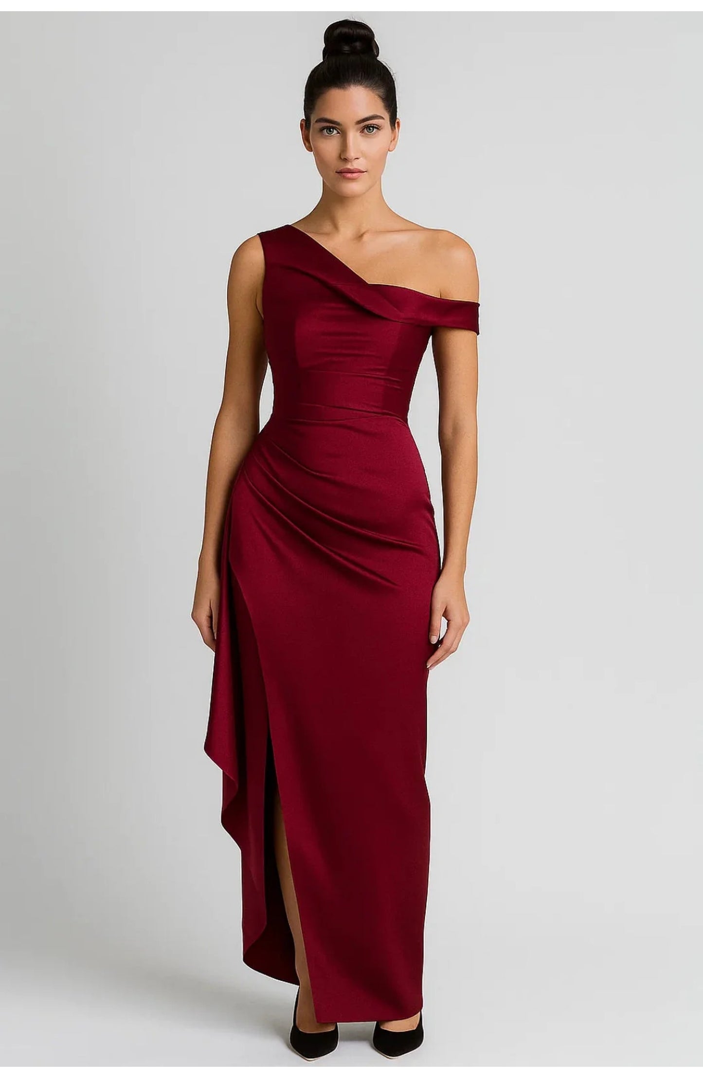 Théodore Women's Maxi Dress | One Shoulder | High Split
