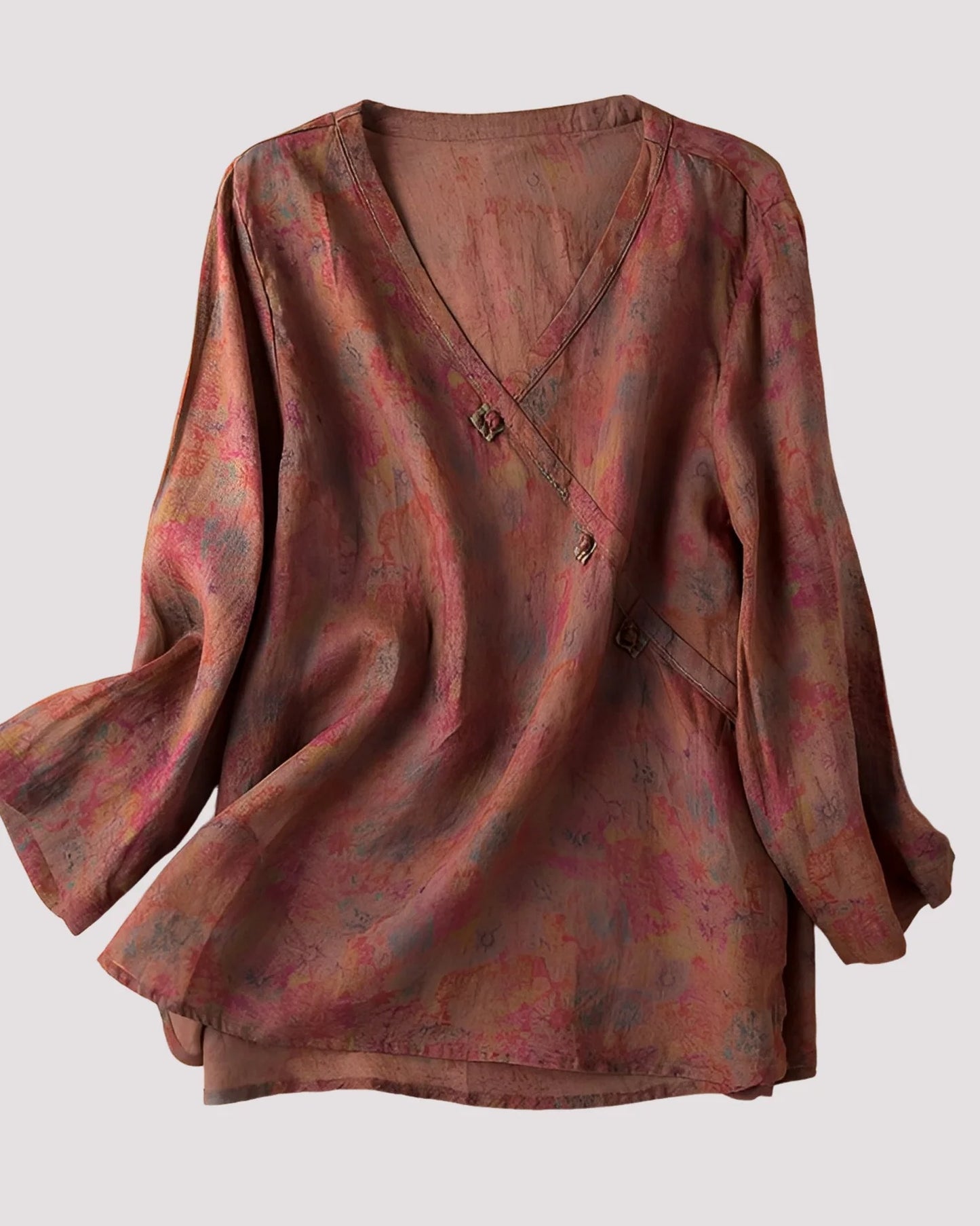 Nicolle Dames Top | V-Hals | Bloemenprint