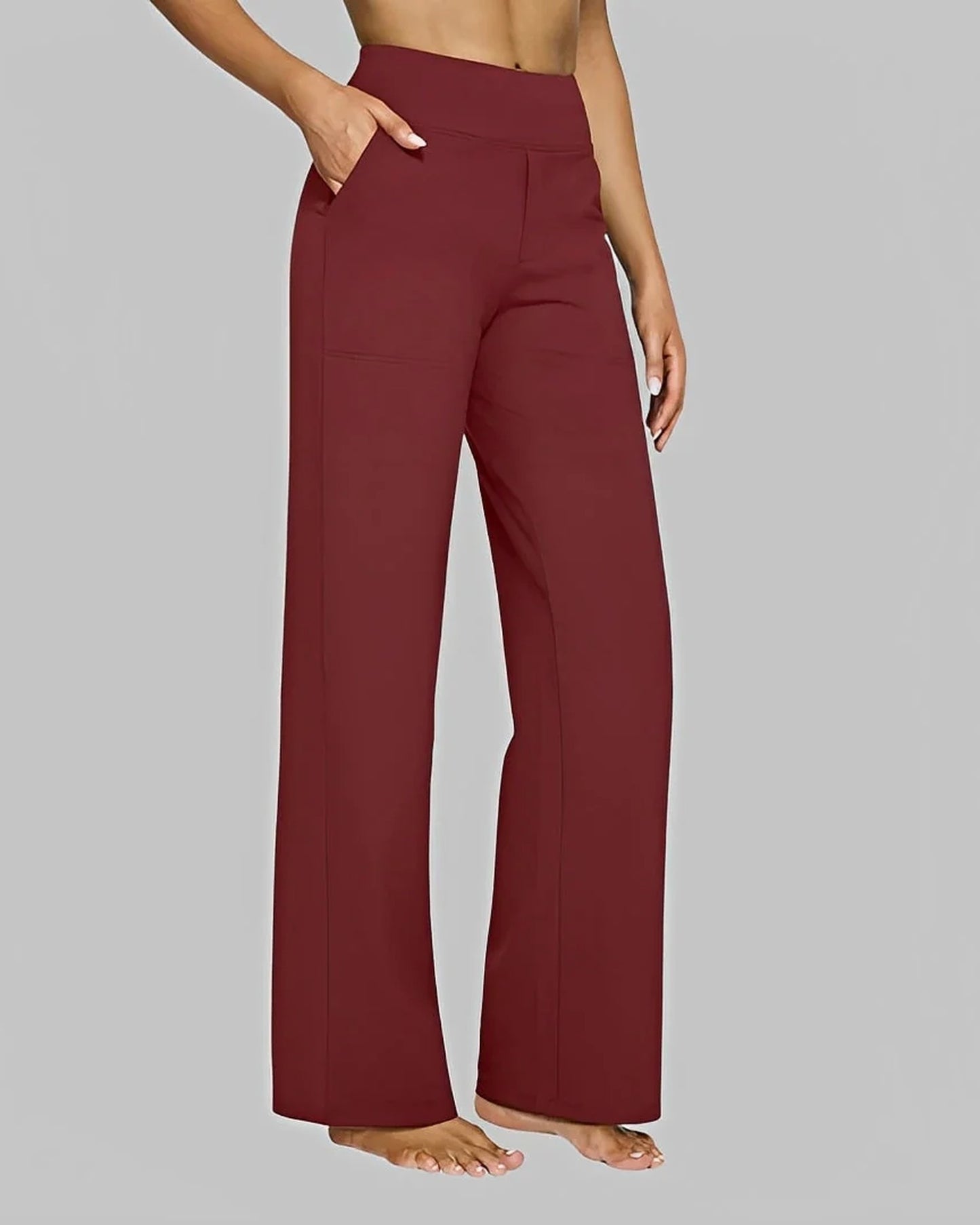 Périne Dames Broek | Wijde Pijpen | Hoge Taille