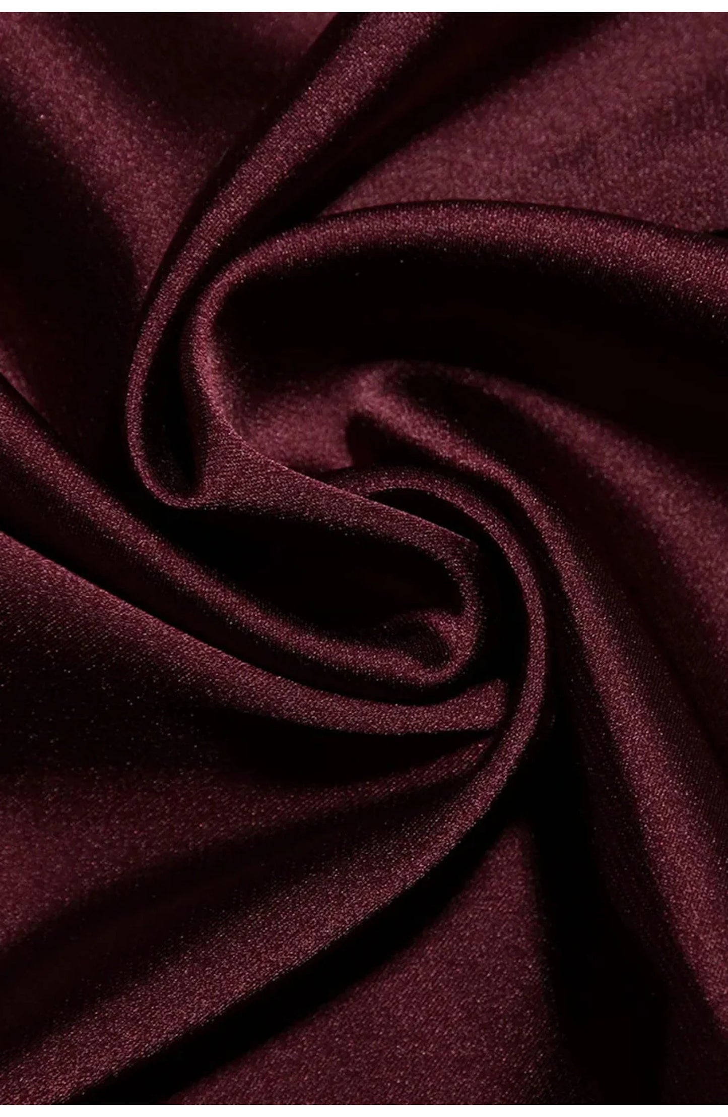 Yseult Dames Mini Jurk | Burgundy Satijn | Asymmetrisch Mouwloos Y2K