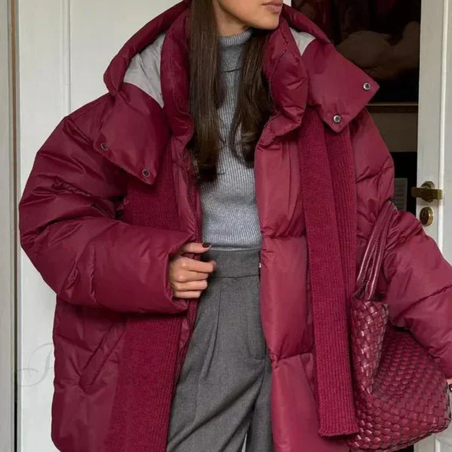 Fanchette Dames Jas | Oversized Puffer | Opstaande Kraag