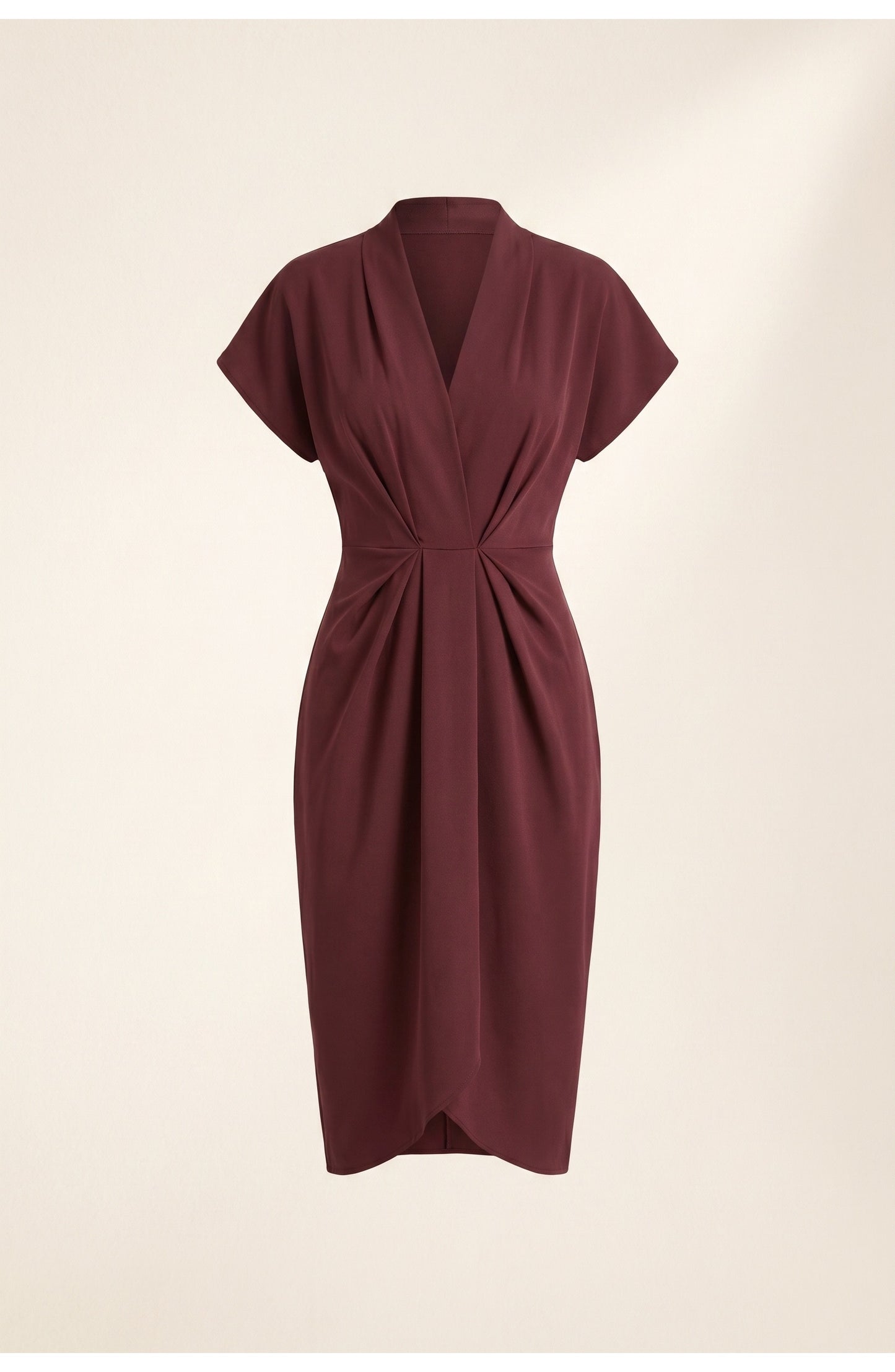 Léonore Women's Wrap Dress | V-Neck | Short Sleeves