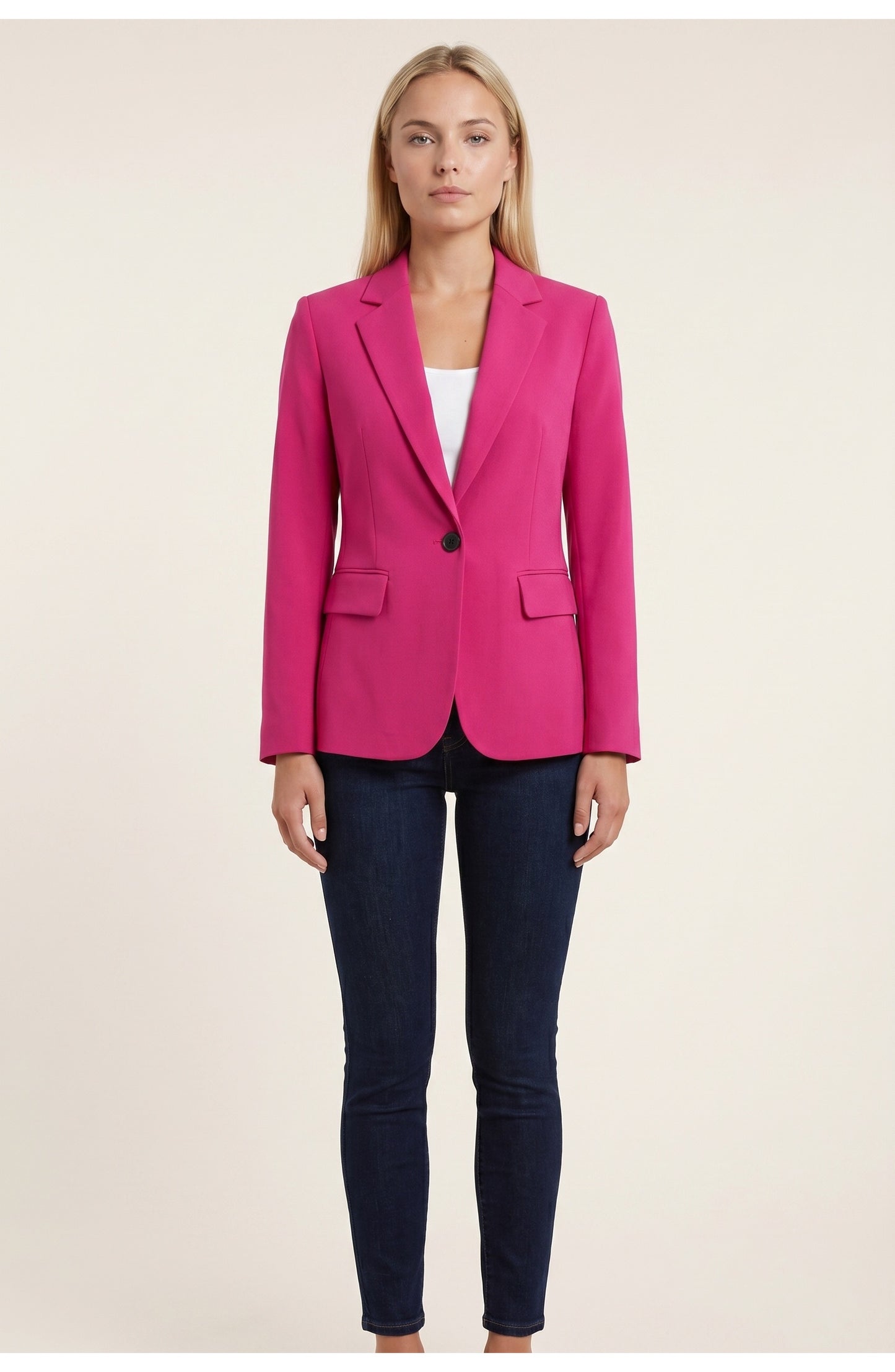 Albane Women's Coats & Jackets | Single Gold Button | Picked Lapel