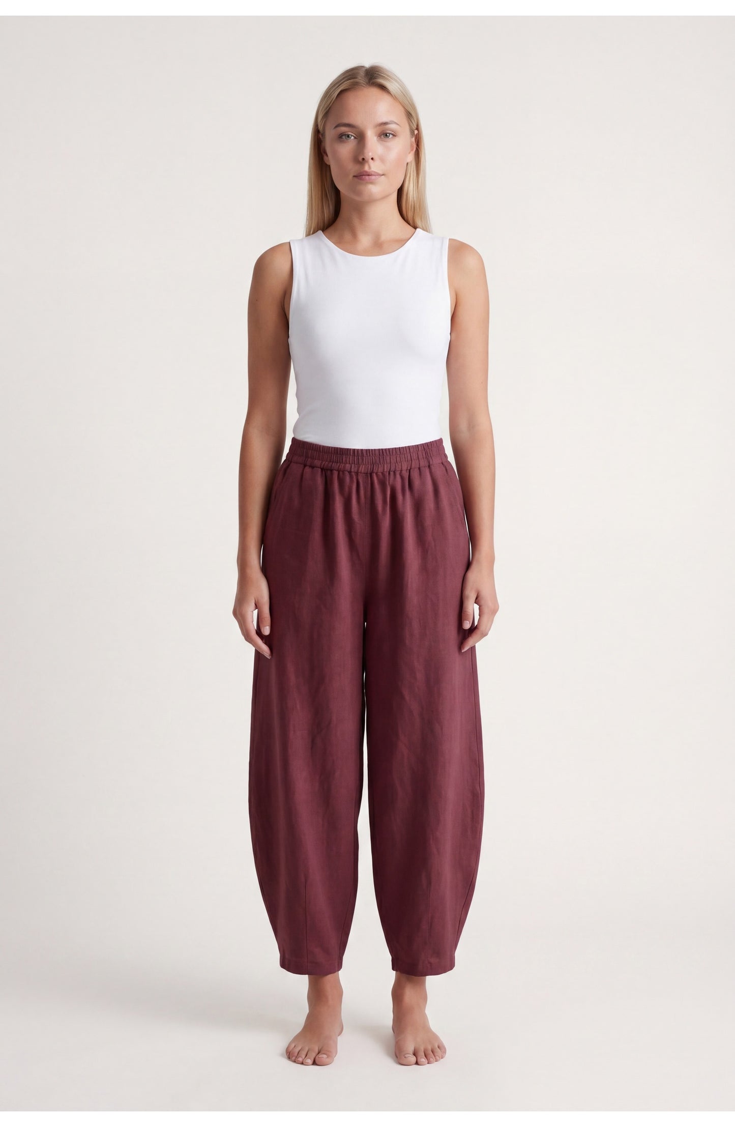 Thérèse Women's Pants | Elastic Waistband | Wide Legs