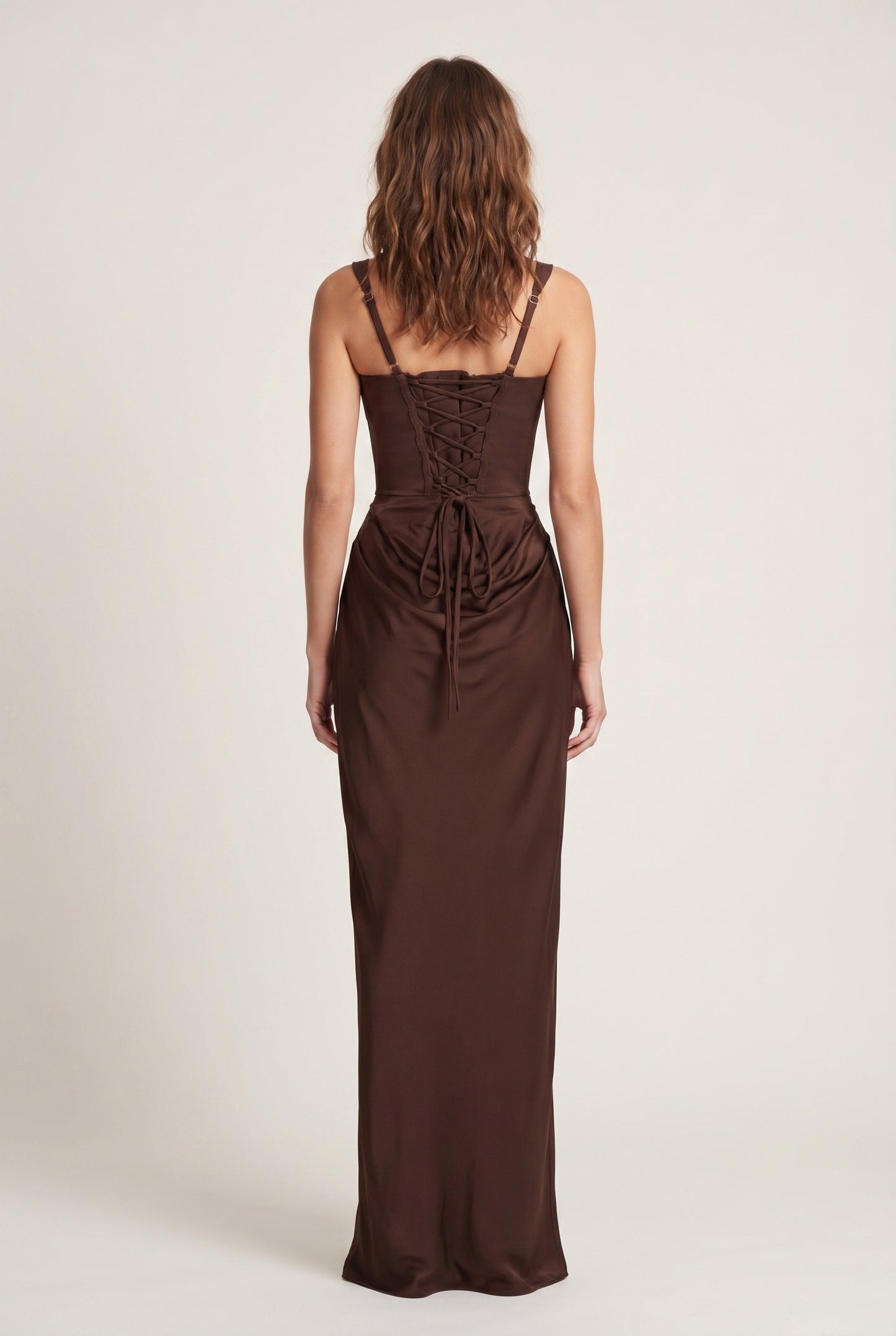 Esme Women's Maxi Dress | Corset Fit | Draped Waist