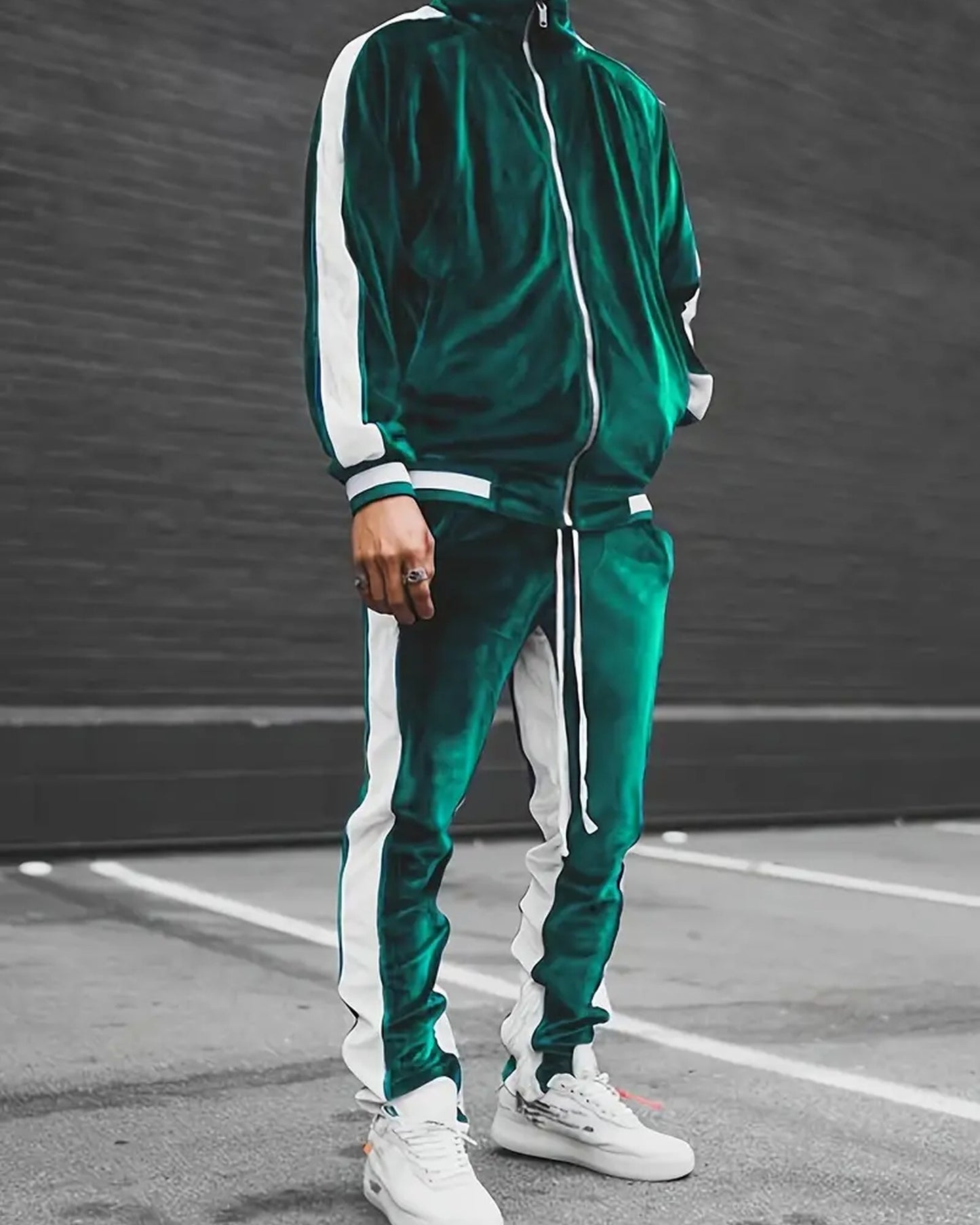 Giorgio Heren Sportset | Gestreept Vest | Slim Broek