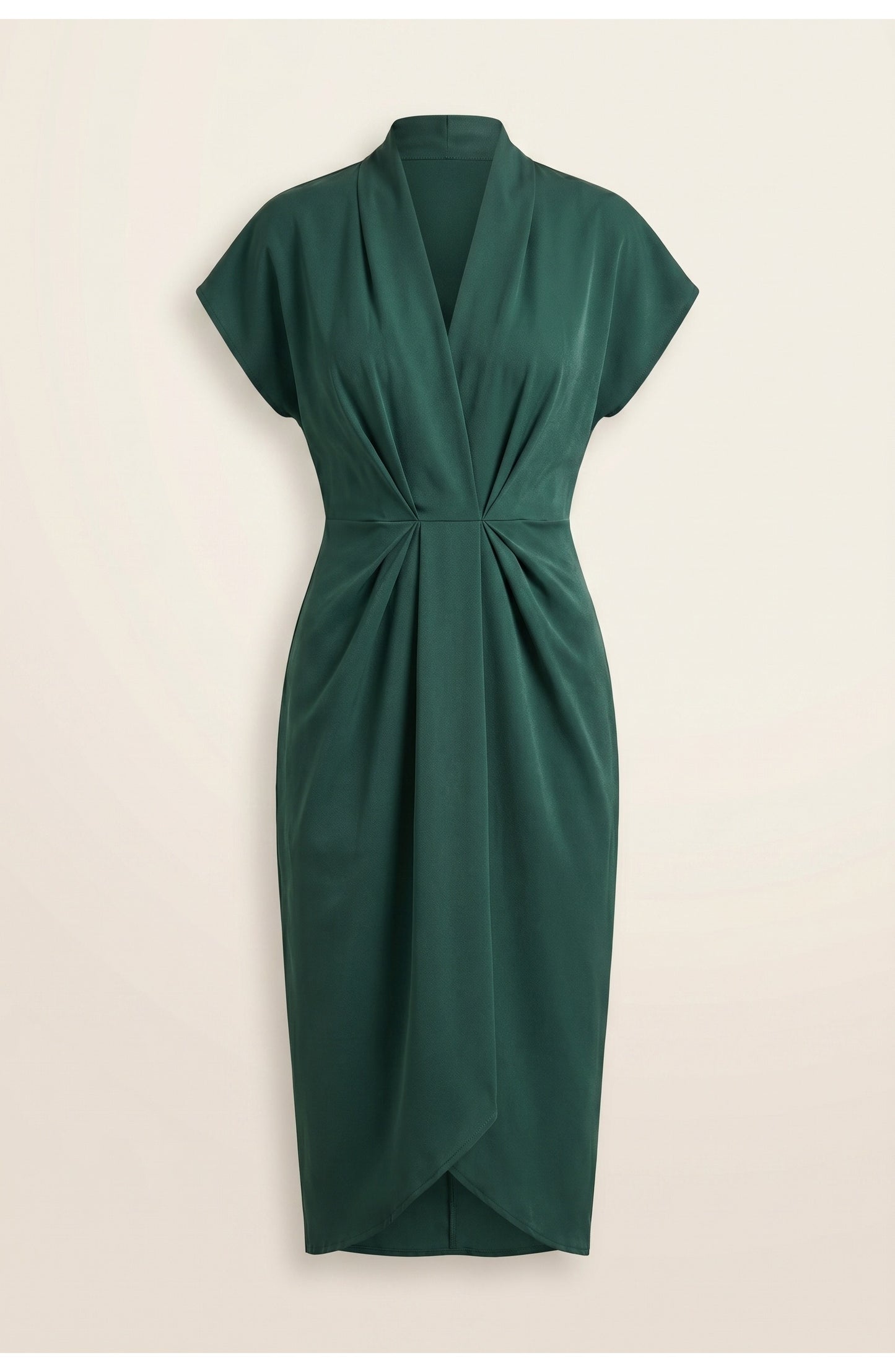 Léonore Women's Wrap Dress | V-Neck | Short Sleeves