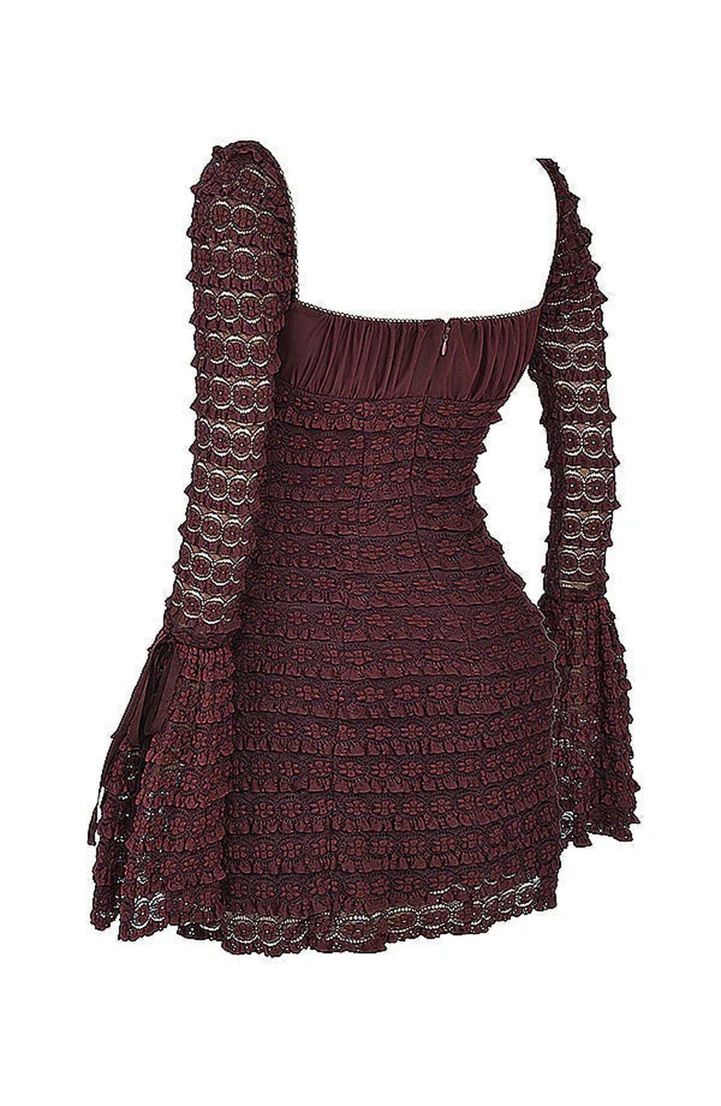 Dames Mini Jurk | Elegante Pasvorm | Hazel Bruin