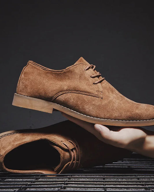 Nino Heren Schoenen | Suède Afwerking | Klassieke Oxfordsnit