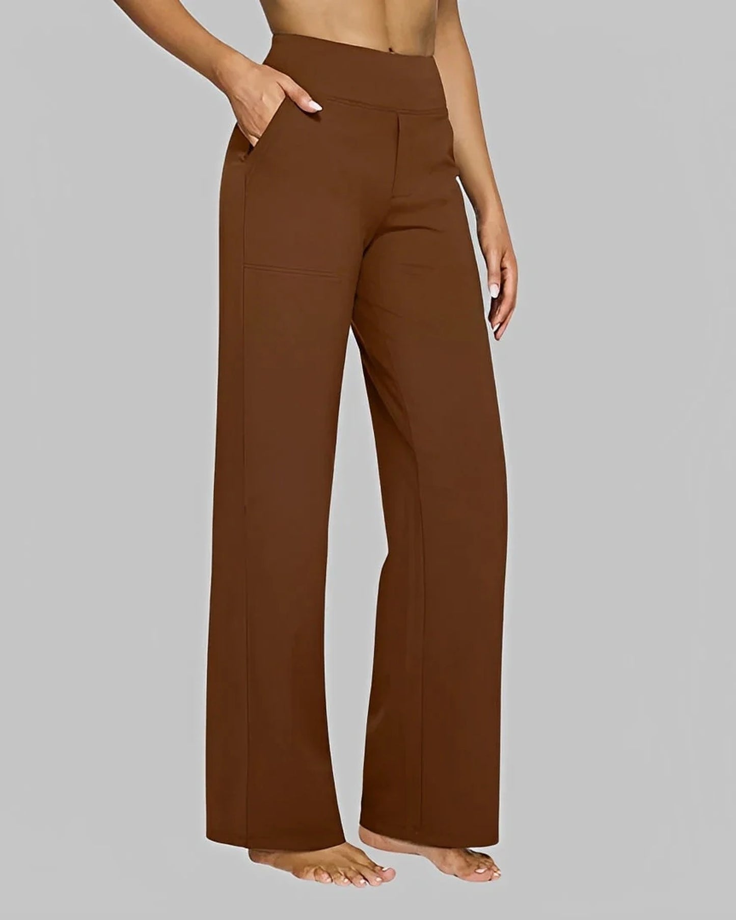 Périne Dames Broek | Wijde Pijpen | Hoge Taille