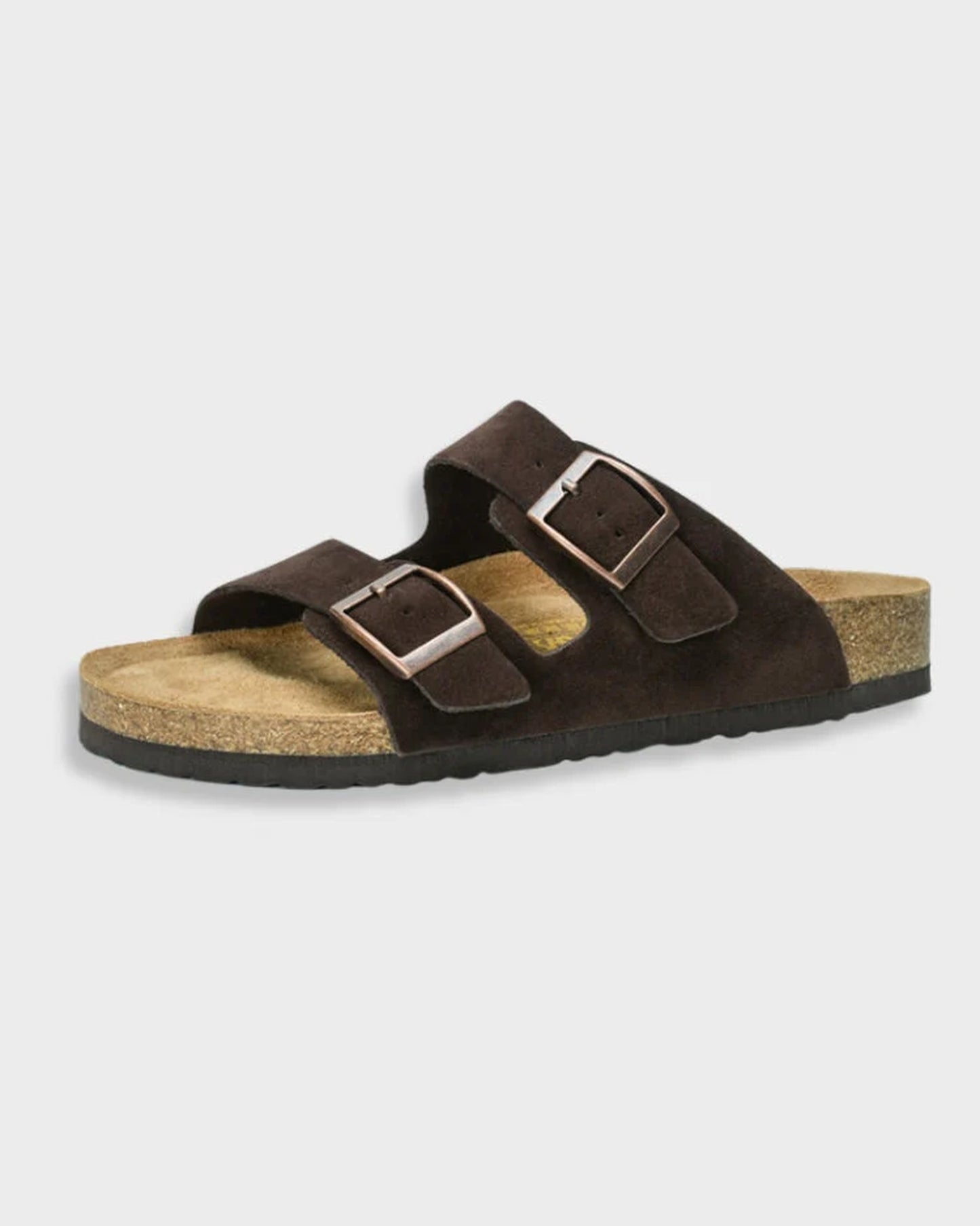 Ettore Heren Sandalen | Twee Verstelbare Riemen | Kurk Voetbed