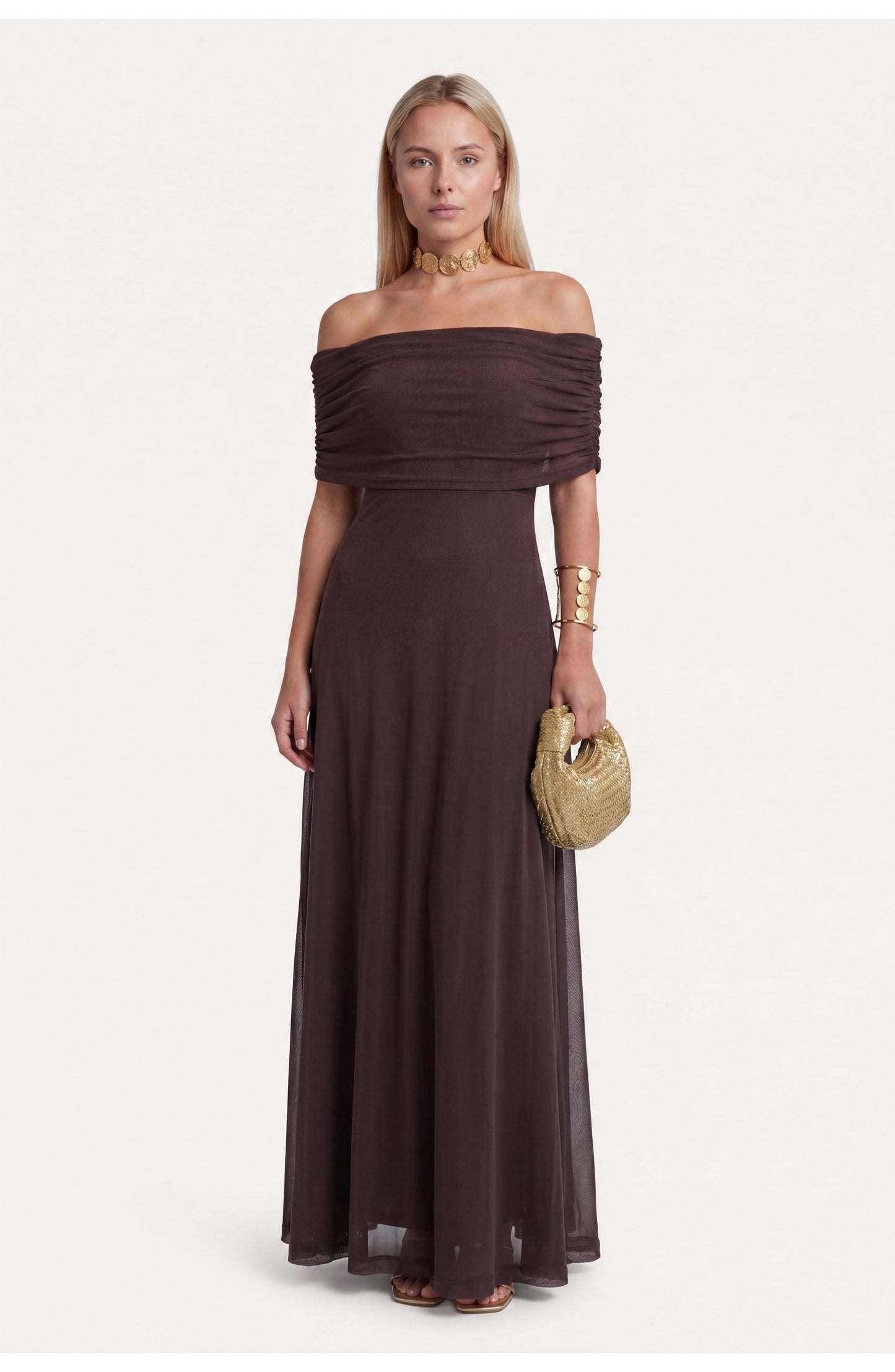 Women's Maxi Dress | Off-Shoulder | A-Line