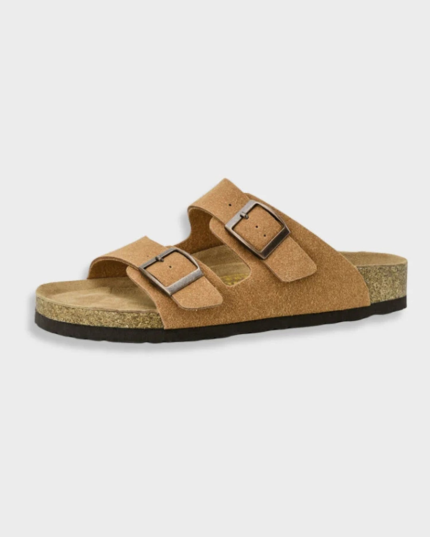 Ettore Heren Sandalen | Twee Verstelbare Riemen | Kurk Voetbed