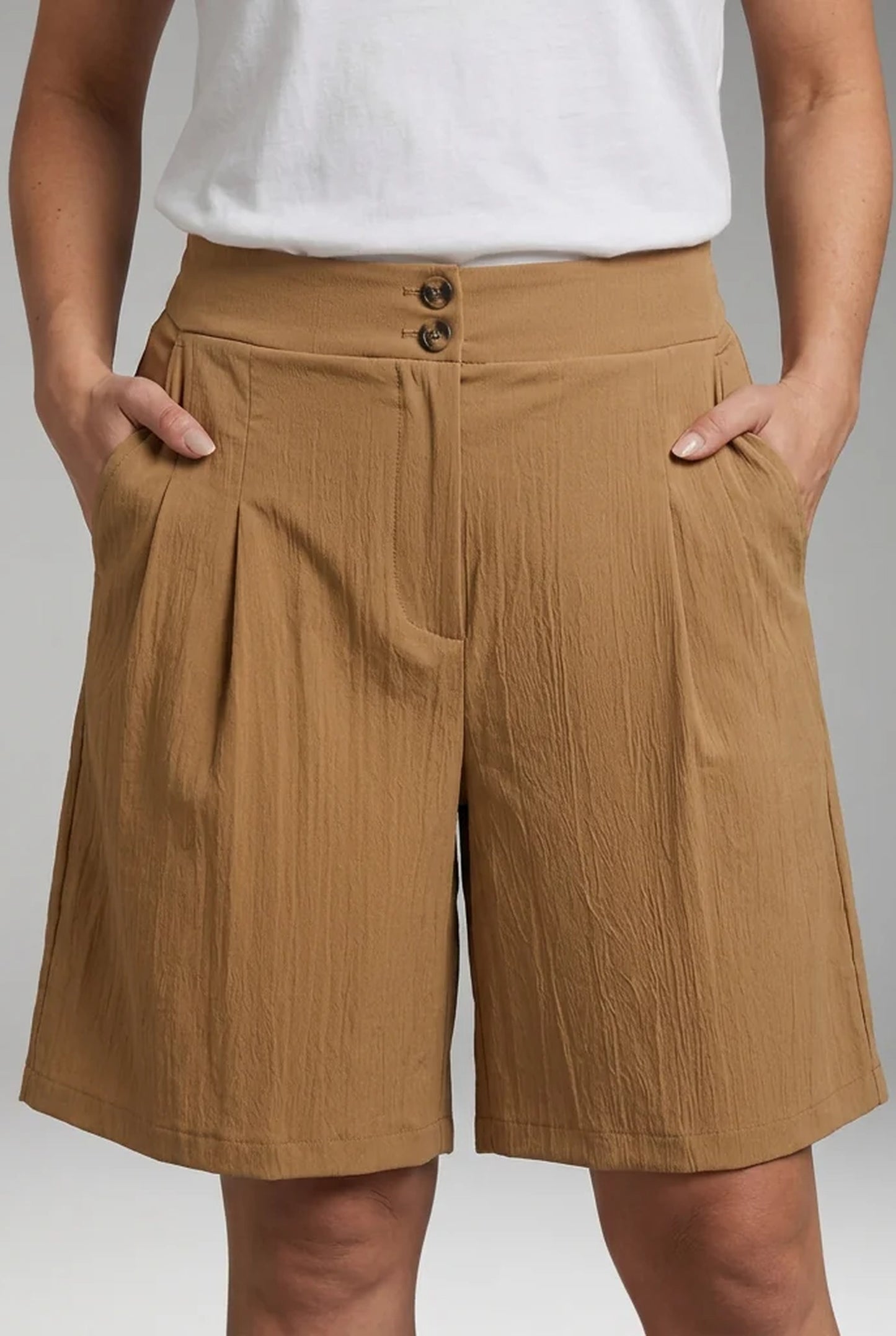 Armida Women's Shorts | Waist Detail with Button-fastening | Wrap-design