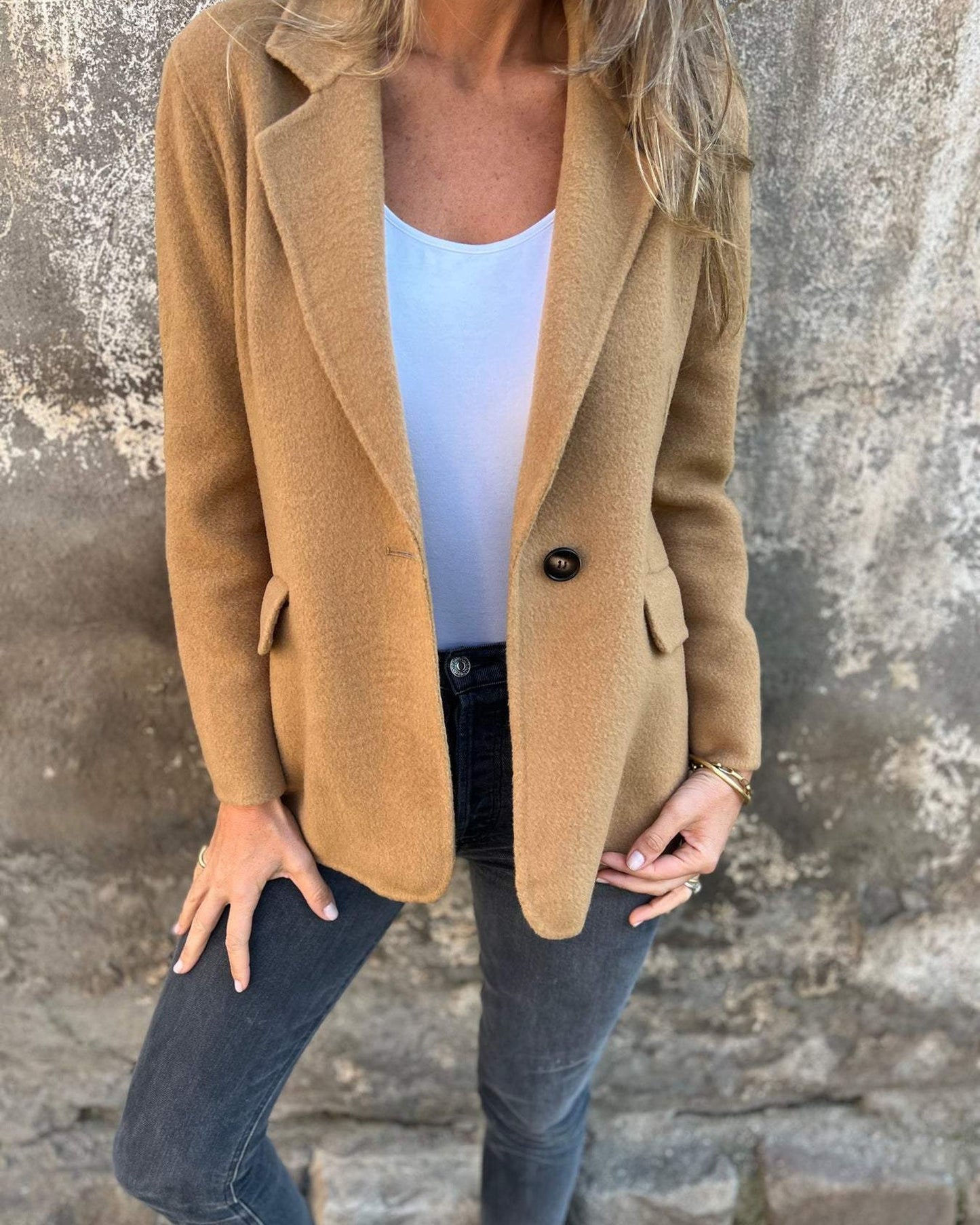 Euphémie Dames Blazer | Sjaalrevers | Enkele Knoop
