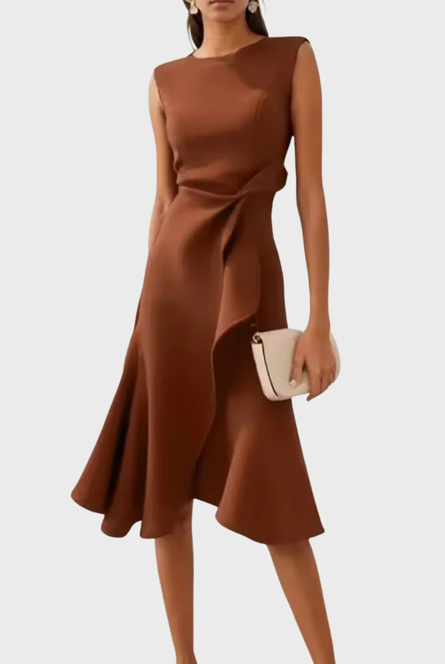 Bénilde Ladies Midi Dress | Sleeveless | Layered Fringe