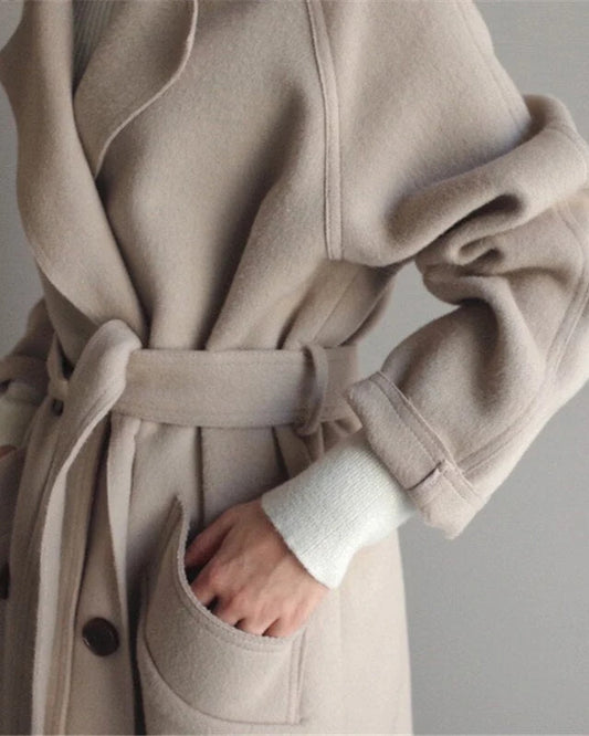 Doriana dámský kabát | Dvojité Knoflíky | Oversize Střih