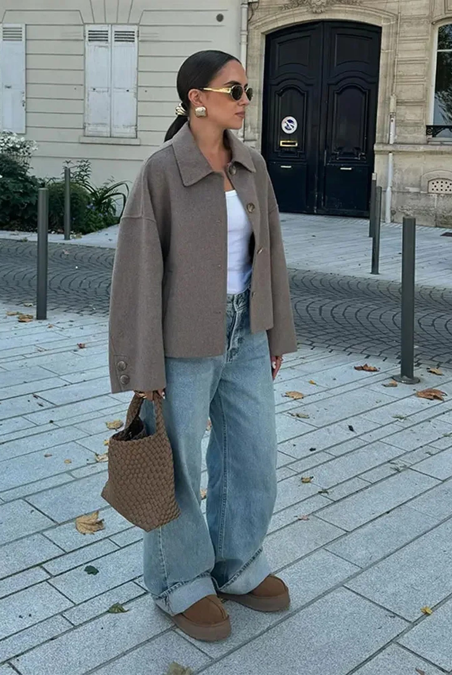 Heloise Damejakke | Boxy Fit | Oversized Krave og Knaplukning