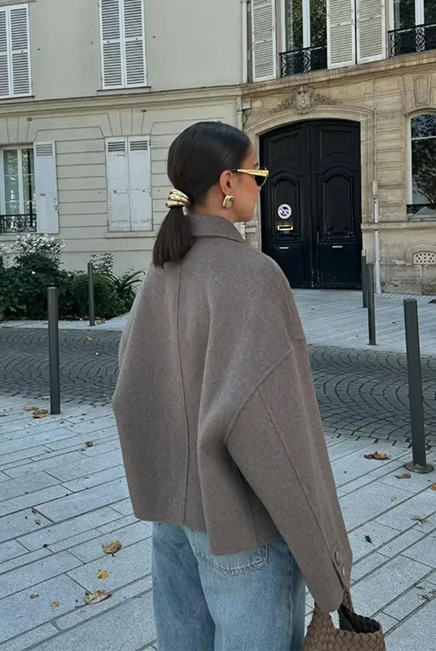 Heloise Damejakke | Boxy Fit | Oversized Krave og Knaplukning