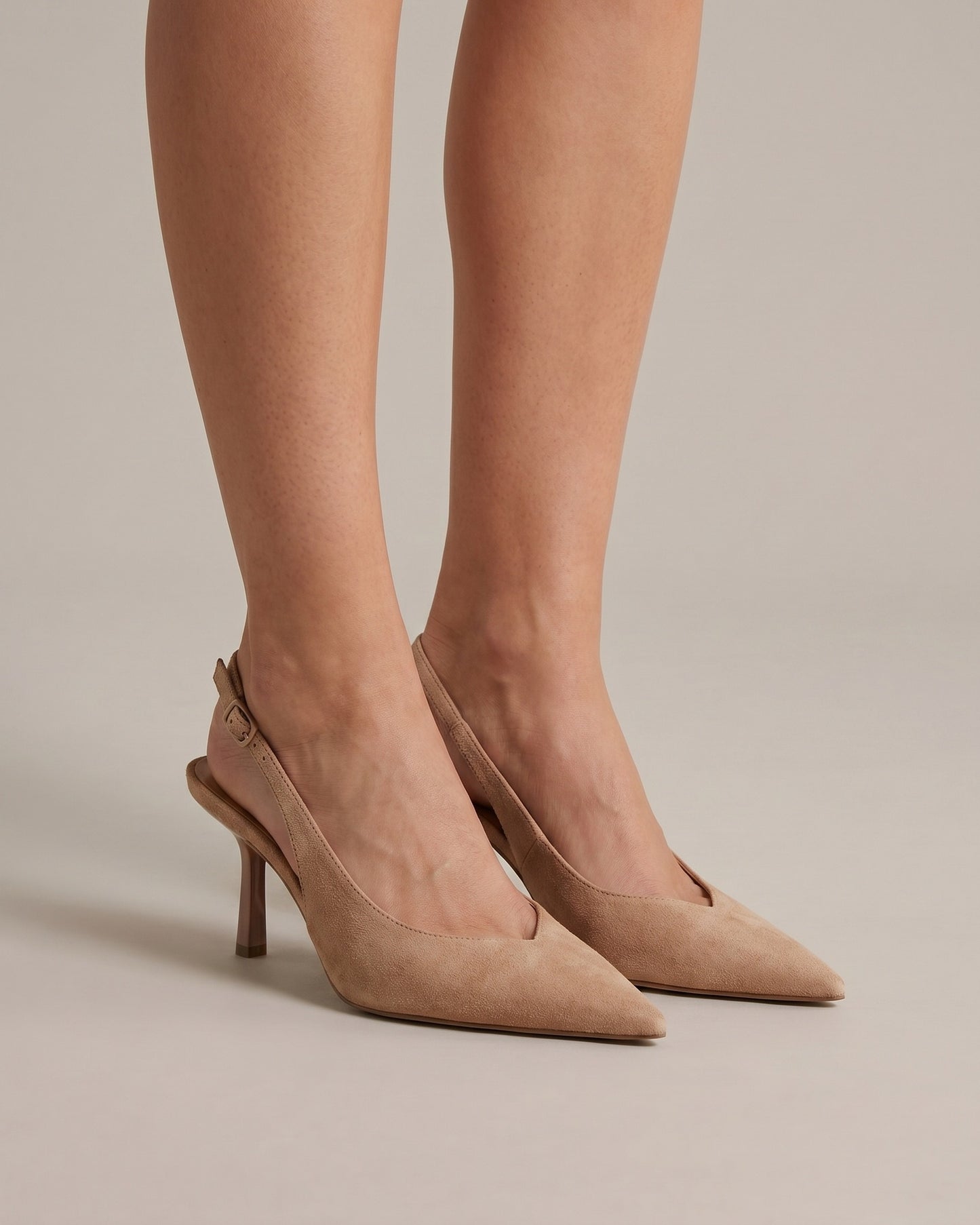 Denise Dames Hakken | Slingback Hæl | Spidse Snude