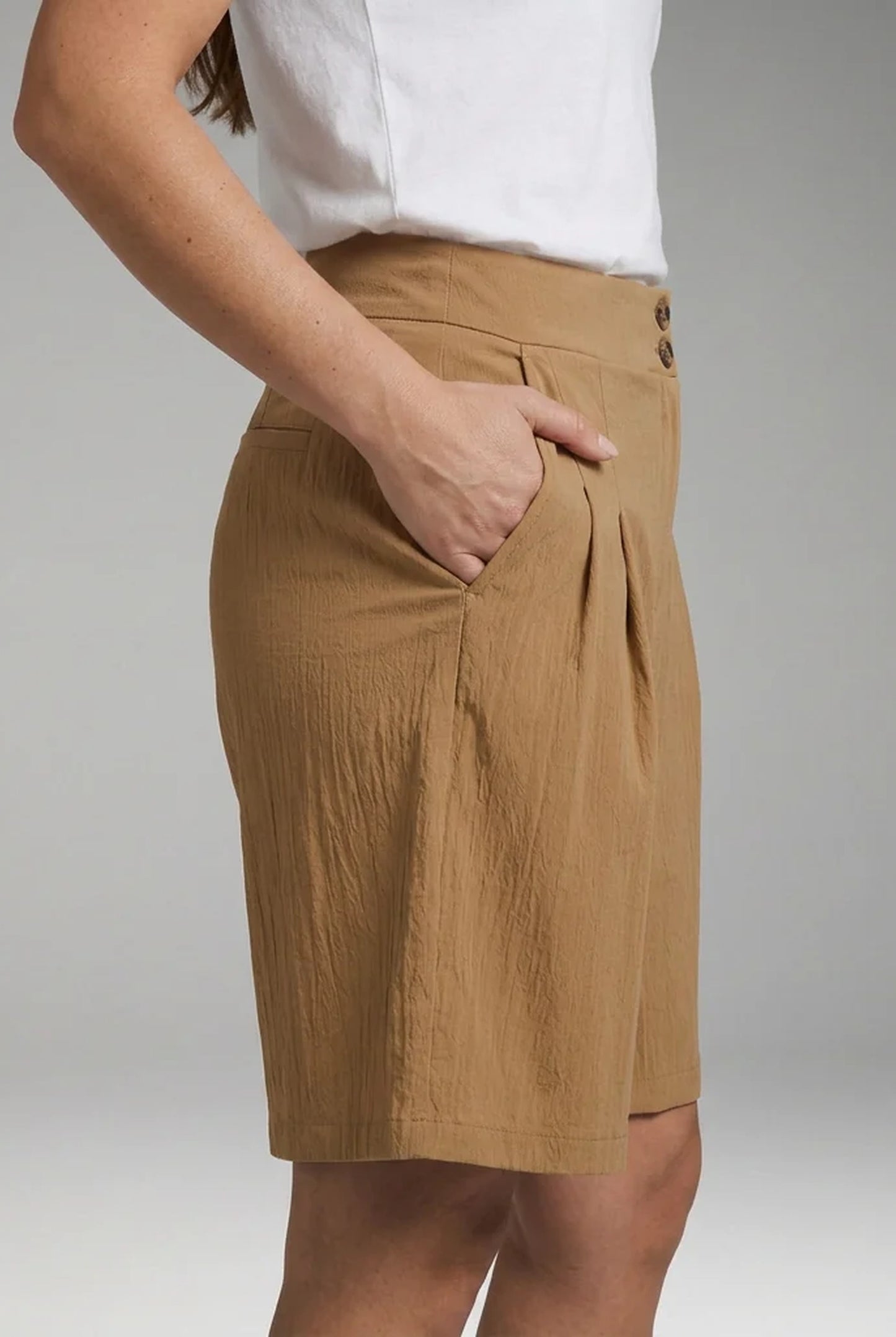 Armida Women's Shorts | Waist Detail with Button-fastening | Wrap-design