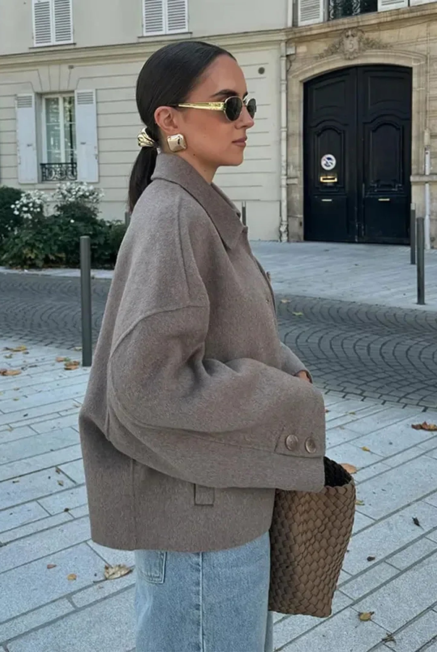 Heloise Damejakke | Boxy Fit | Oversized Krave og Knaplukning
