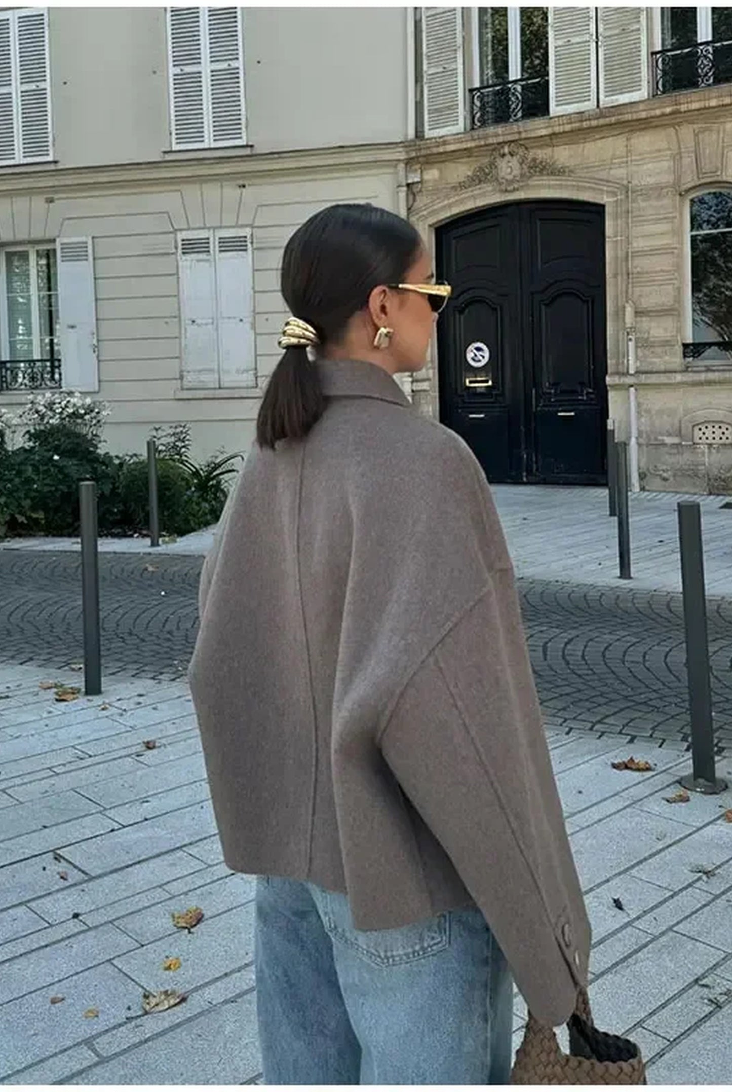 Heloise Damejakke | Boxy Fit | Oversized Krave og Knaplukning