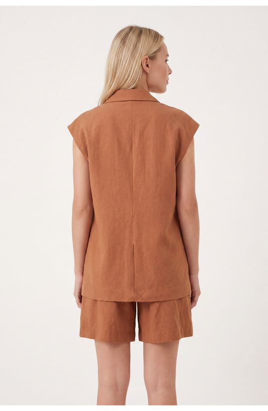 Bérangère Women's Blazer Vest | Sleeveless | Single Button
