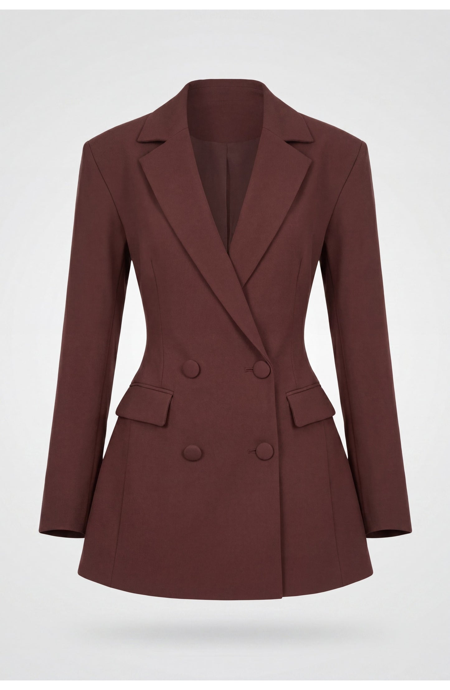 Honorine Dames Blazer Jurk | Dubbele Knopenrij | Getailleerde Pasvorm
