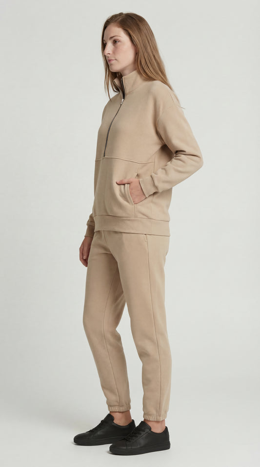 Loungewear Set Dames | Relaxte Pasvorm | Minimalistisch Design | Inclusief Sweater en Jogger