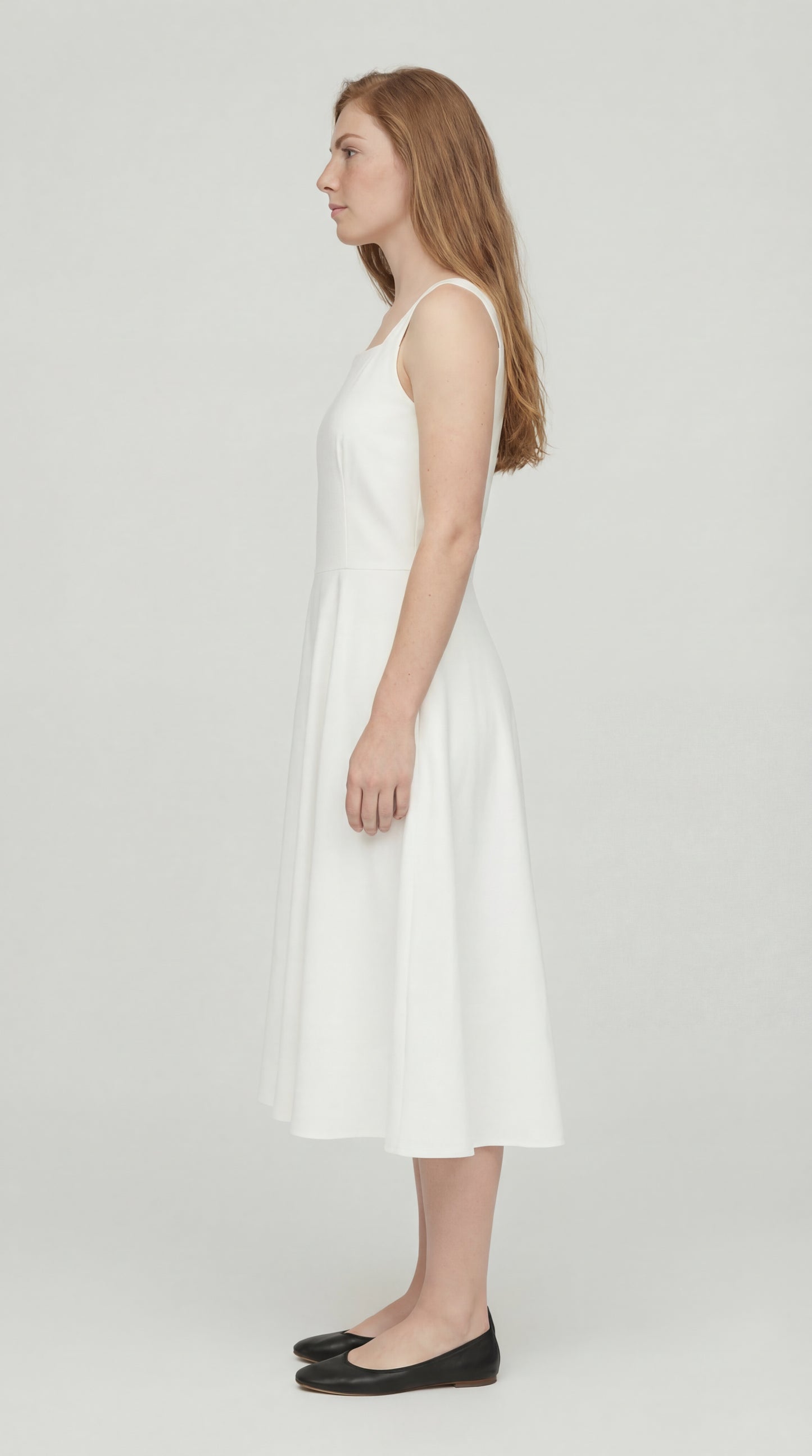 Roselva Dames Jurk | Aangesloten | Midi | Zonder Mouwen