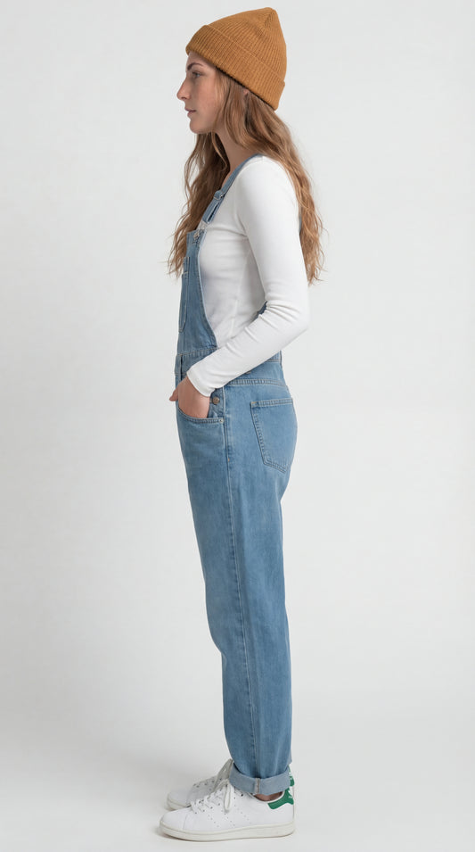 Zirelva Dames Tuinbroek | Denim Look | Relaxte Pasvorm