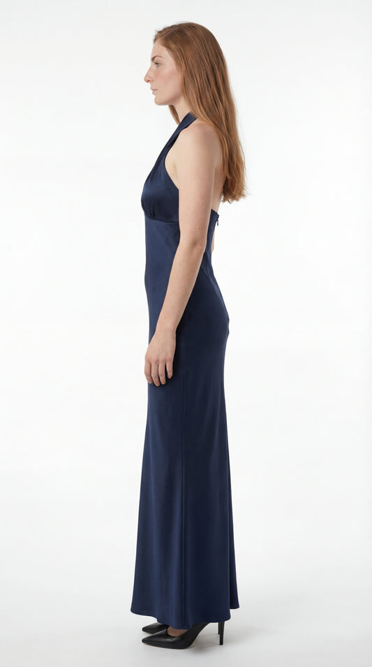 Esolina Jurk | Halternek | Maxi Lengte | Elegante Pasvorm