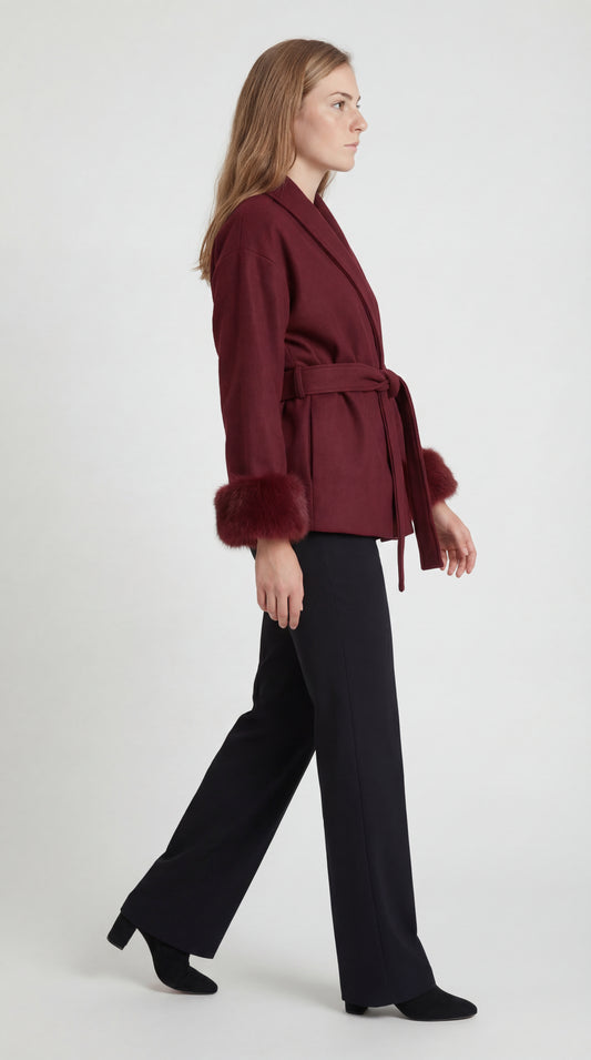 Dames Jas | Kimonomodel | Met Ceintuur | Comfortabele Pasvorm