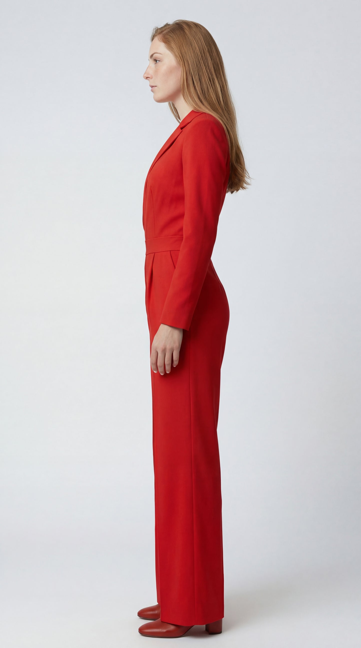 Nerivana Dames Jumpsuit | Blazerstijl | Wijde Pijpen | Taille Accent