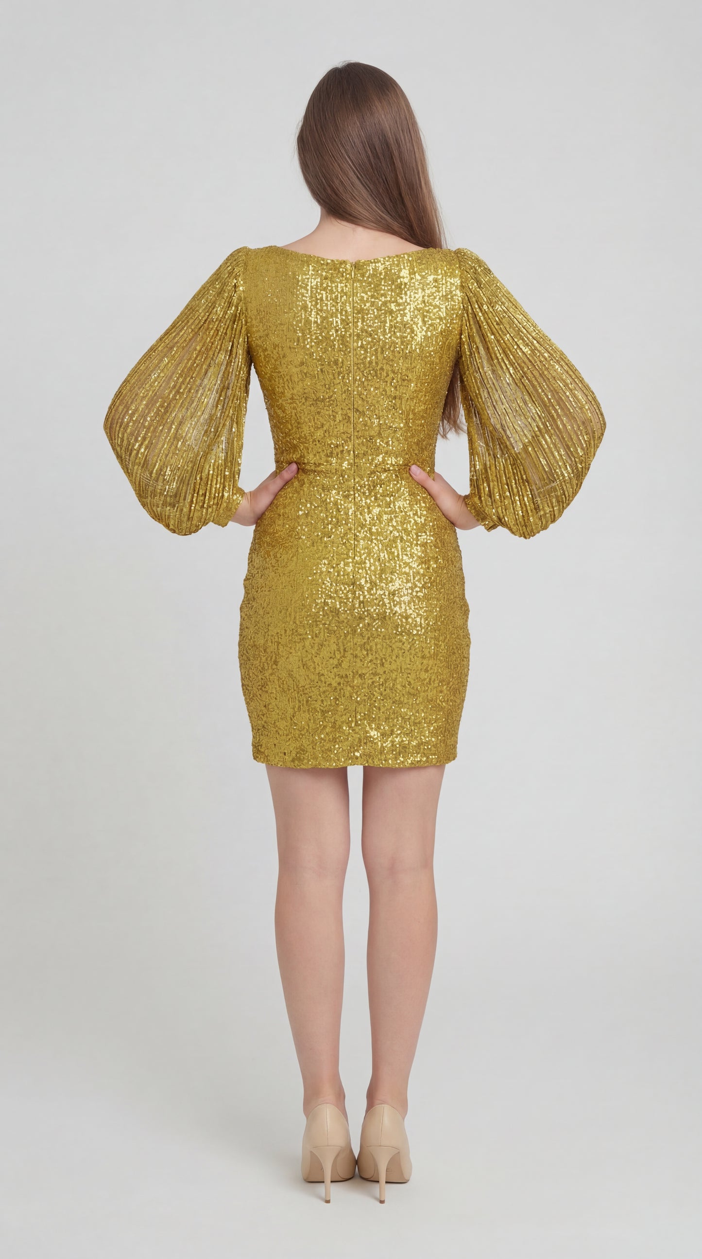 Elaria Dames Jurk | Mini Lengte | Pailletten Design