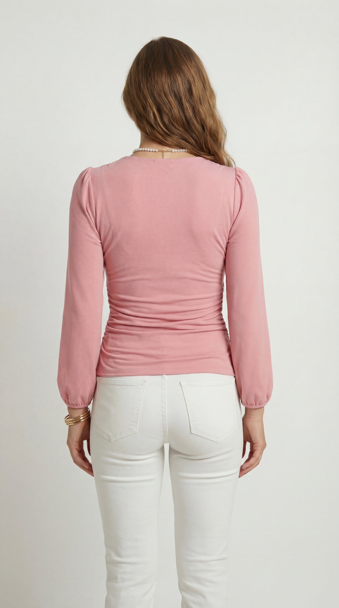 Dames Top | Overslaghals | Lange Mouwen