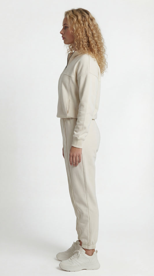 Dames Joggingpak | Half-Zip Trui & Jogger | Comfort Fit