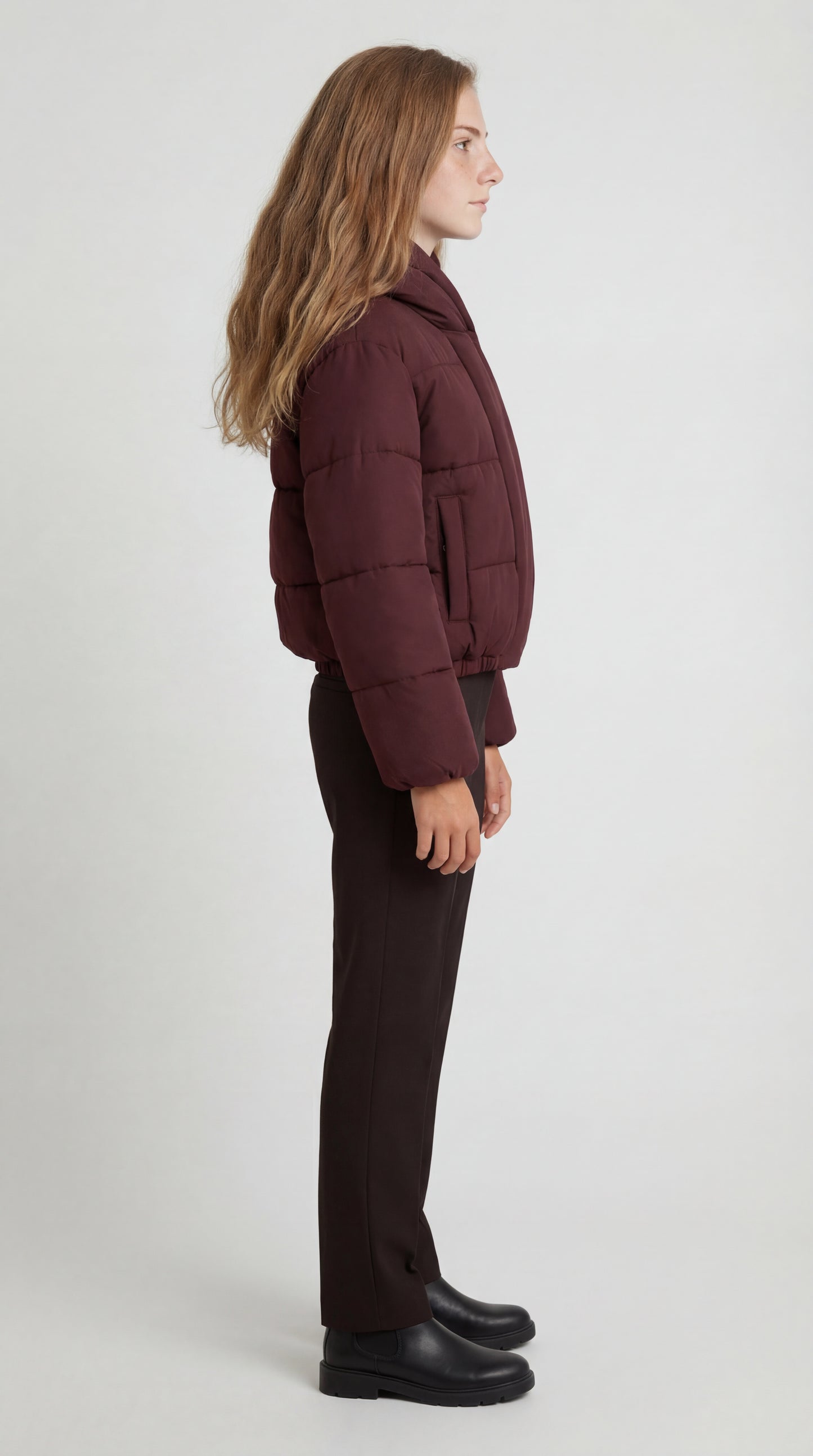 Talia Dames Jas Winter | Korte Puffer | Minimalistisch Ontwerp | Brede Capuchon