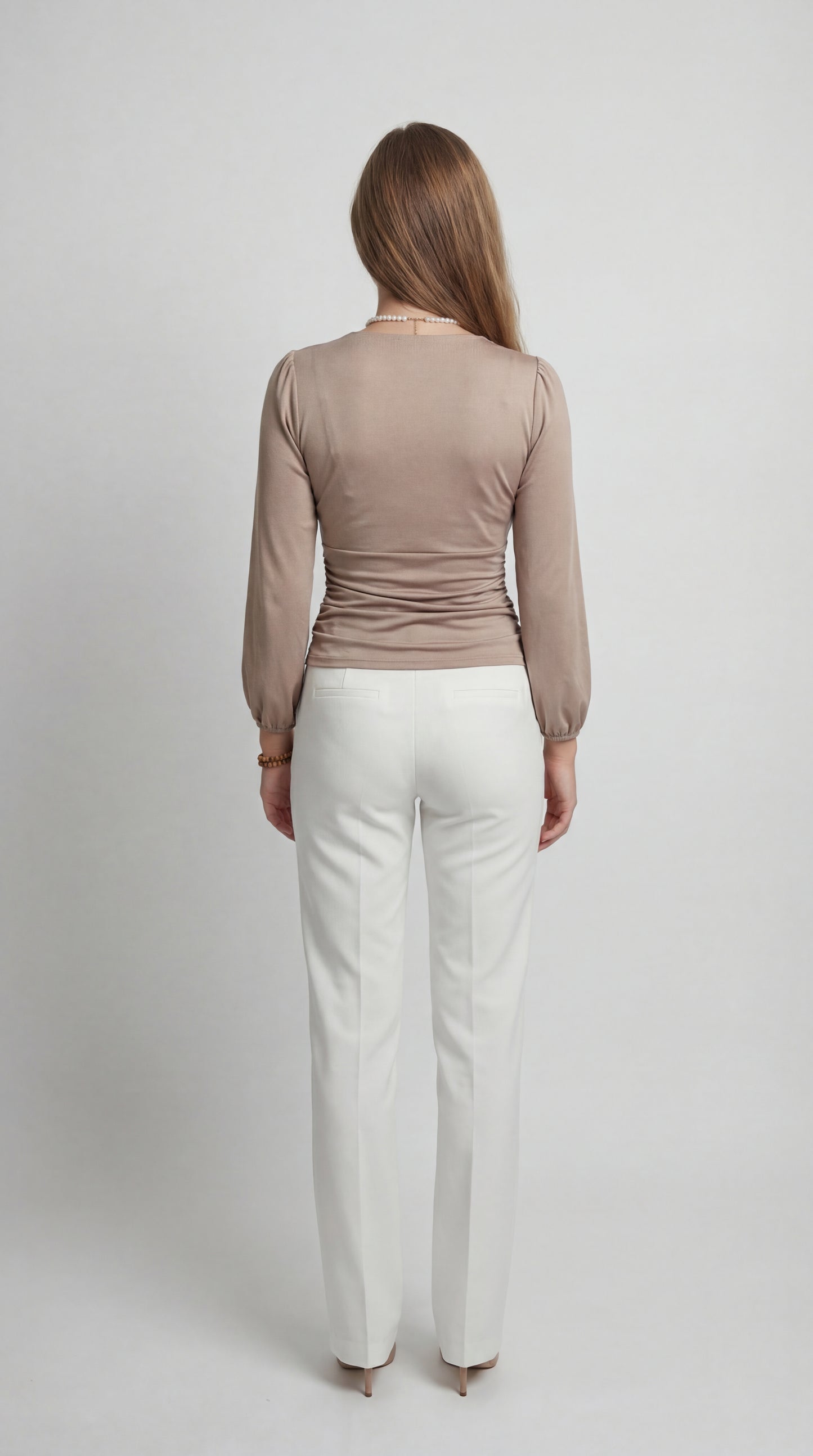 Dames Top | Overslaghals | Lange Mouwen