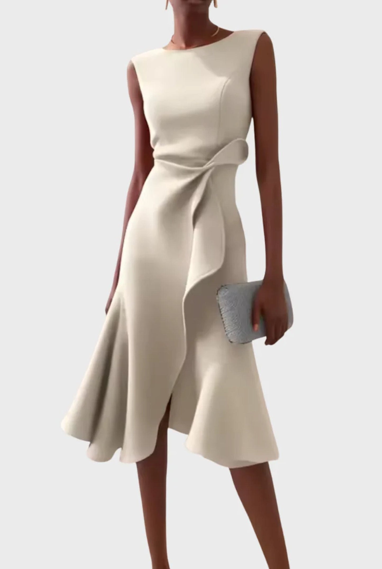 Bénilde Ladies Midi Dress | Sleeveless | Layered Fringe