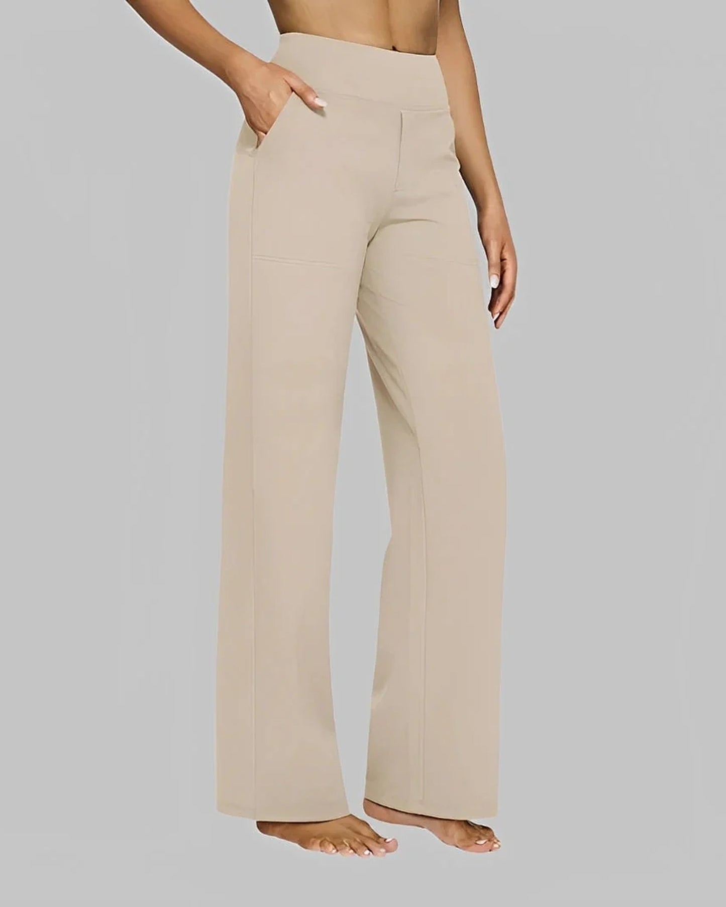 Périne Dames Broek | Wijde Pijpen | Hoge Taille