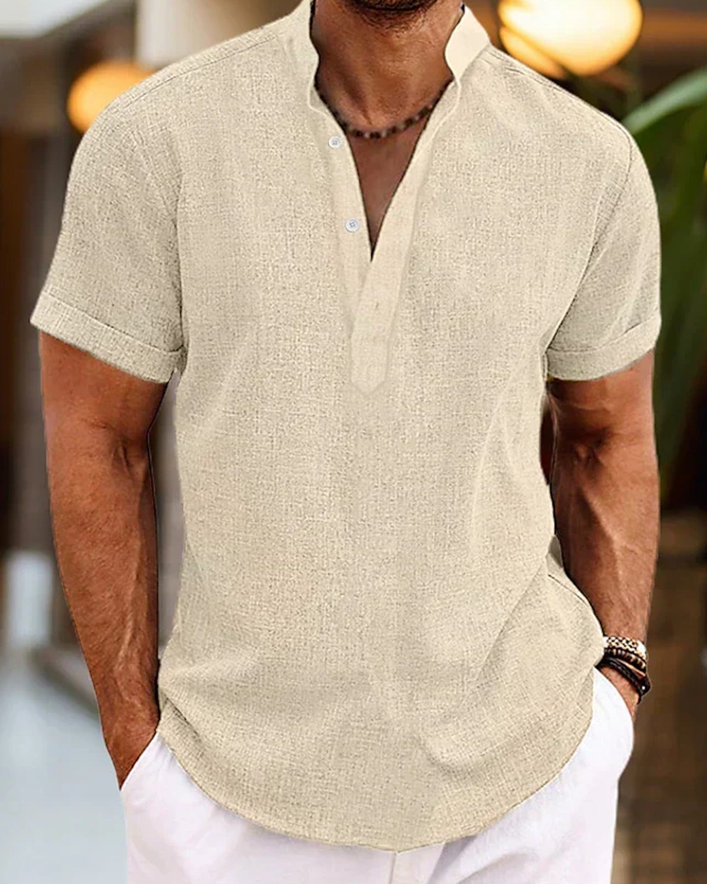 Rocco Heren Polo Shirt | Korte Mouwen | Textuurweving